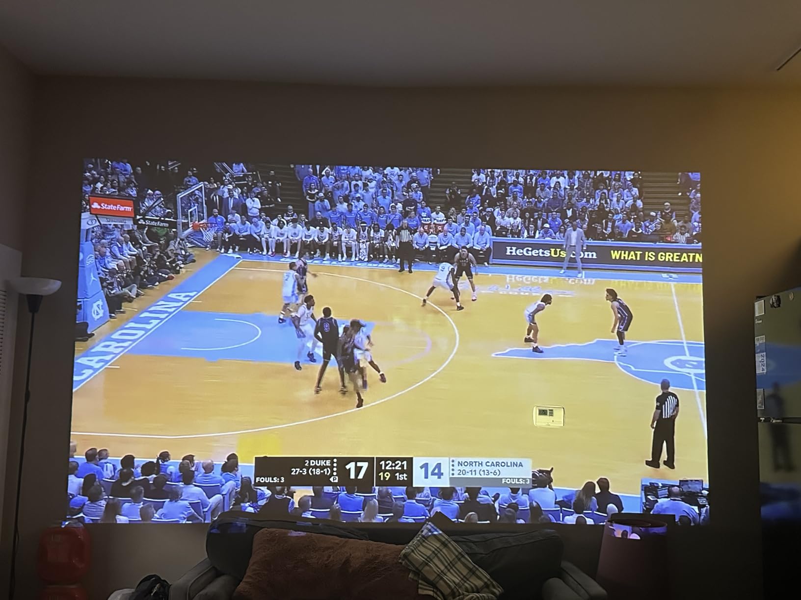 WEMAX Laser Projector, Netflix Officially Licensed, 500 ISO Lumens | HD 1080P DLP Portable Projector with ALPD Technology, HDR10 Mini Smart Projector with WiFi and Bluetooth, 2x5W Dolby Audio customer photo 2