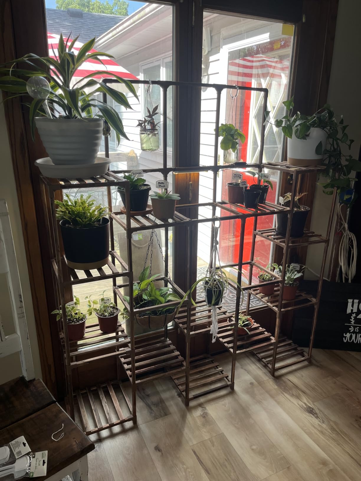 GENTINGBRO Plant Stand Indoor with Grow Light 14 tiers Large Plant Shelf for Indoor Plants Display Heavy Duty Plant Rack for Living Room Patio Decor customer photo 1