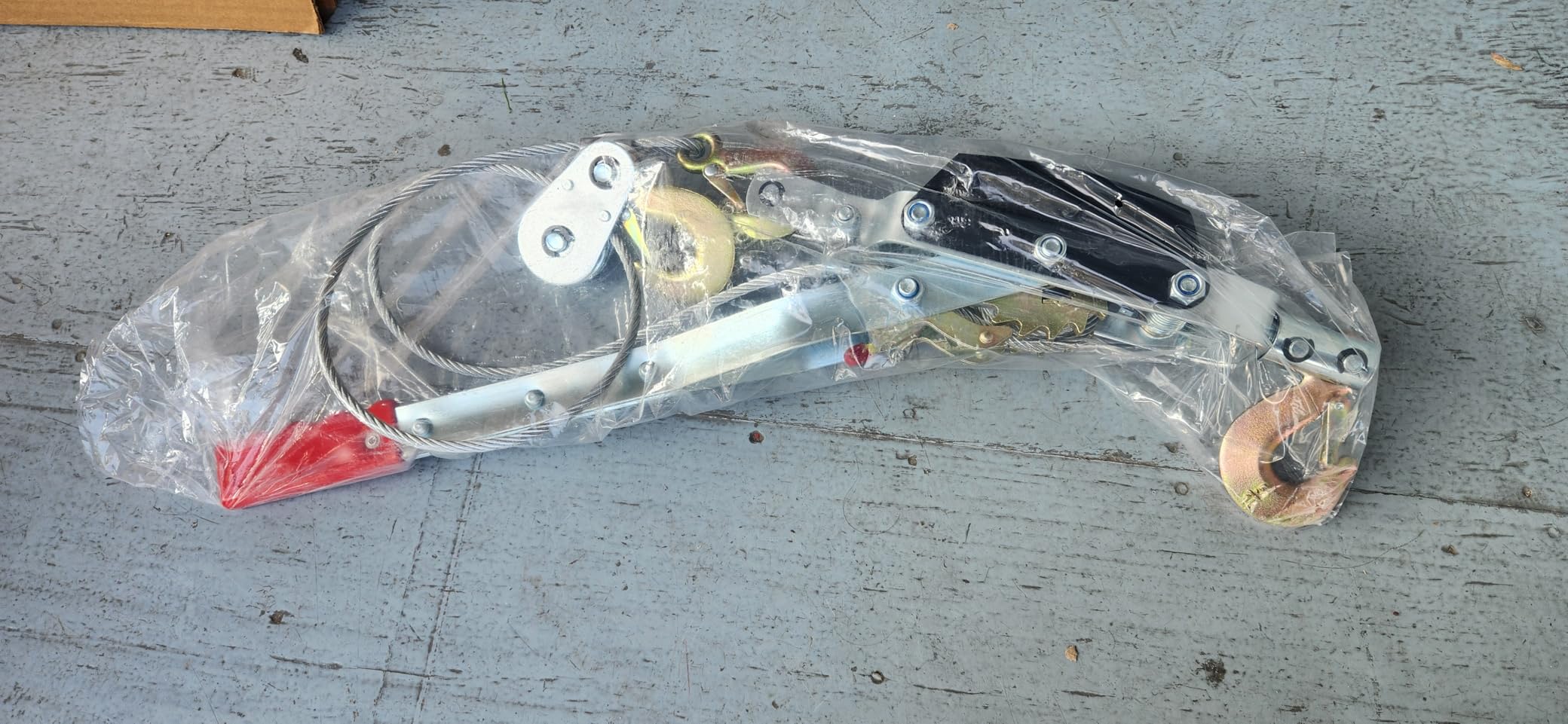 Come Along Winch 5 Ton (11,023 lbs), Manual Cable Puller, 10 ft Steel Cable customer photo 2