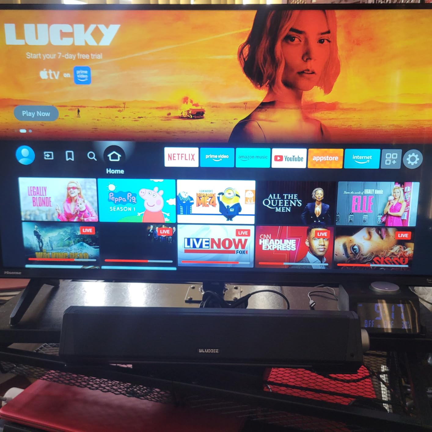 Hisense 40-Inch Class A4 Series FHD 1080p Smart Fire TV (40A4NF) - DTS Virtual: X, Slim Bezel Design, Alexa Built in, Streaming TV, Black customer photo 1