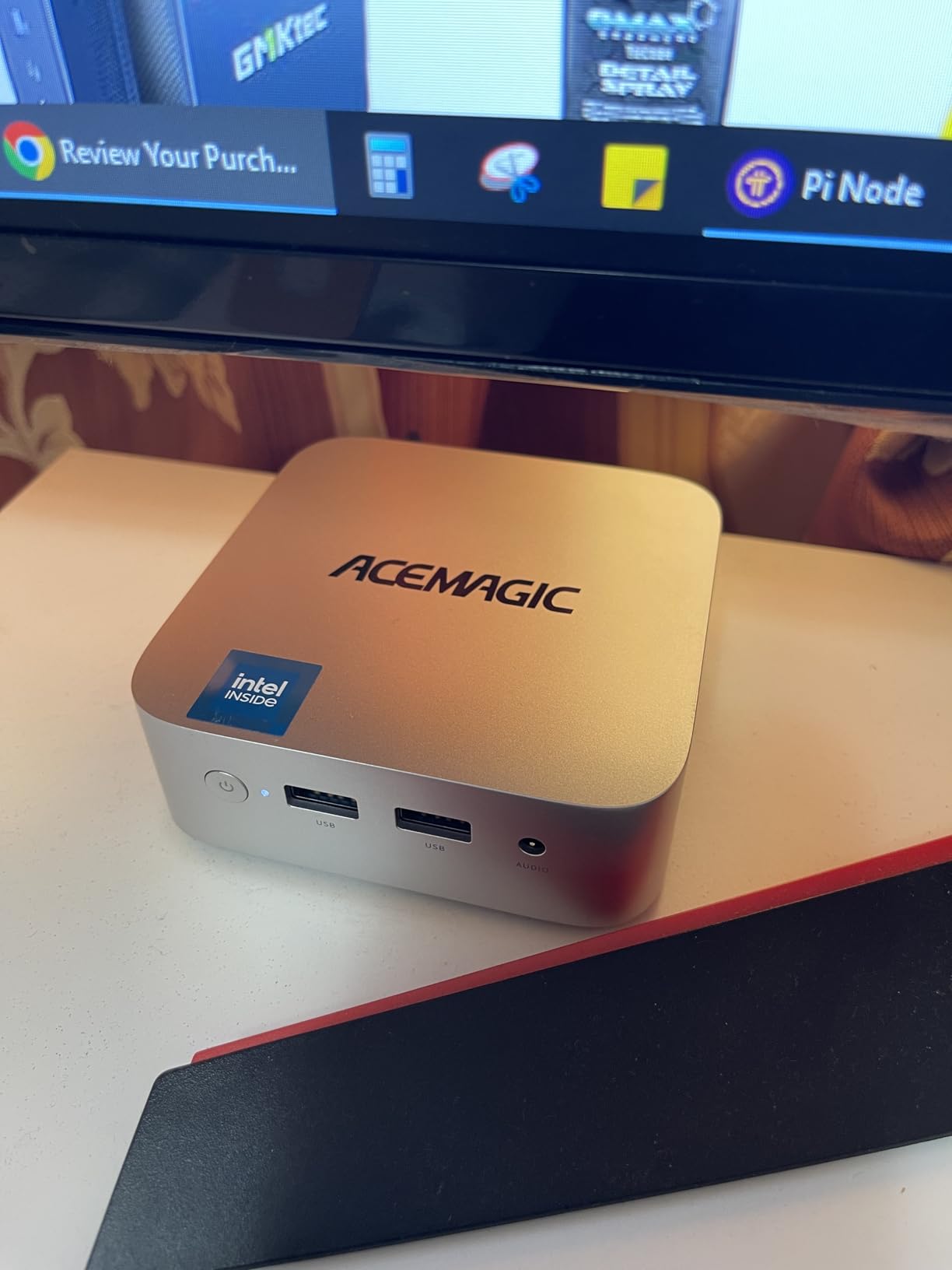 ACEMAGIC K1 Mini PC AMD Ryzen R2544 (4C/8T Up to 3.7GHz) 8GB DDR4 256GB SSD | Windows 11 Pro Mini Computer, Triple 4K Display, USB-C, Gigabit Ethernet, WiFi, BT, VESA, NAS/Home Office customer photo 2
