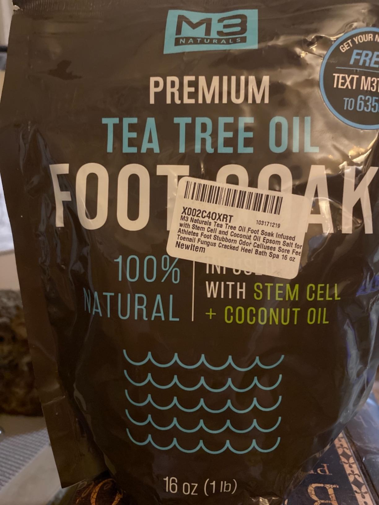 Magnesium Flakes for Bath, Dead Sea Salt, MSM & Stem Cells, 28 oz by M3 customer photo 2