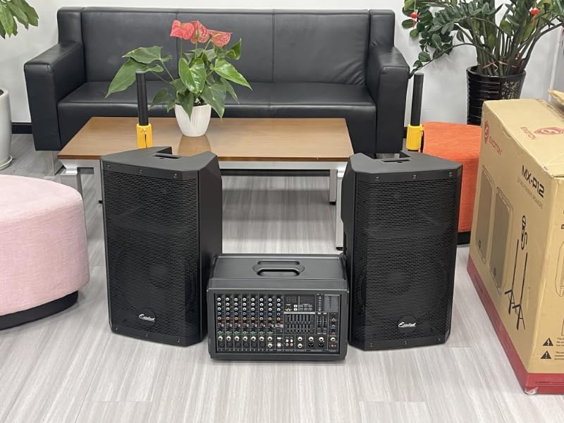 EXOTON MX-P12 Portable PA System with Dual 12