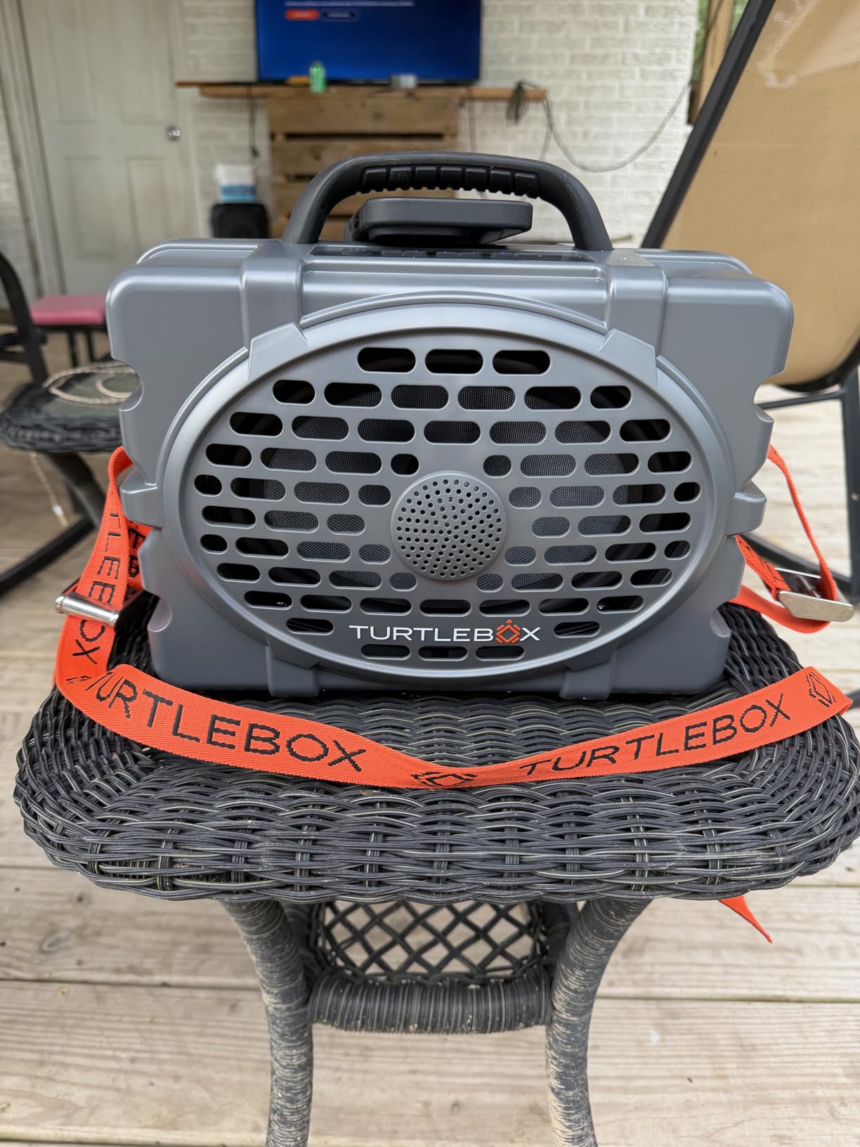 Turtlebox Original Gen 3 Outdoor Bluetooth Speaker, Waterproof, Tan | Midsize Flagship, Rugged and Portable, Plays to 120dB, IP-67, 25hr+ Battery Life, Unlimited Pairing for Full Stereo customer photo 1