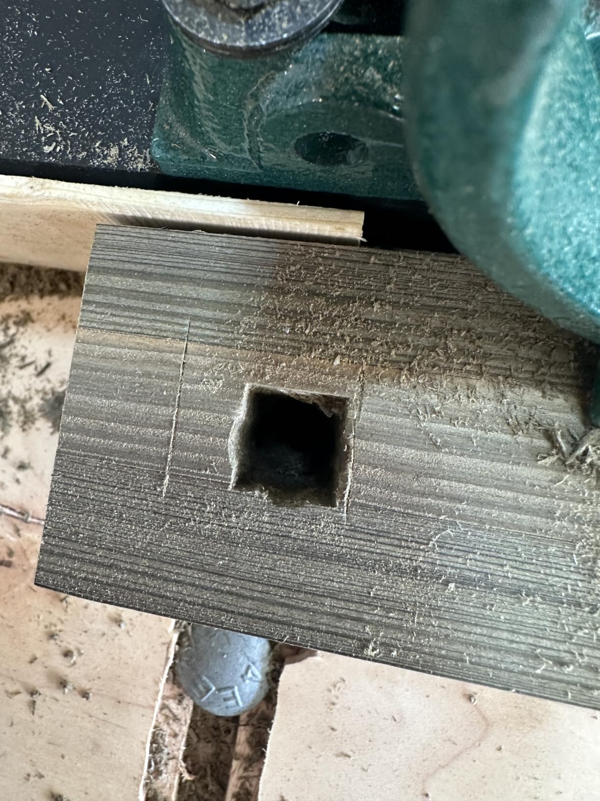 Mortising Machine, Tenon Tools Mortising Attachment for Drill Press and Woodworking Mortise, Bench Drill Locator Set for Mortiser Circles/Square Hole Chisel Drilling Machine Mortise Machine. customer photo 2