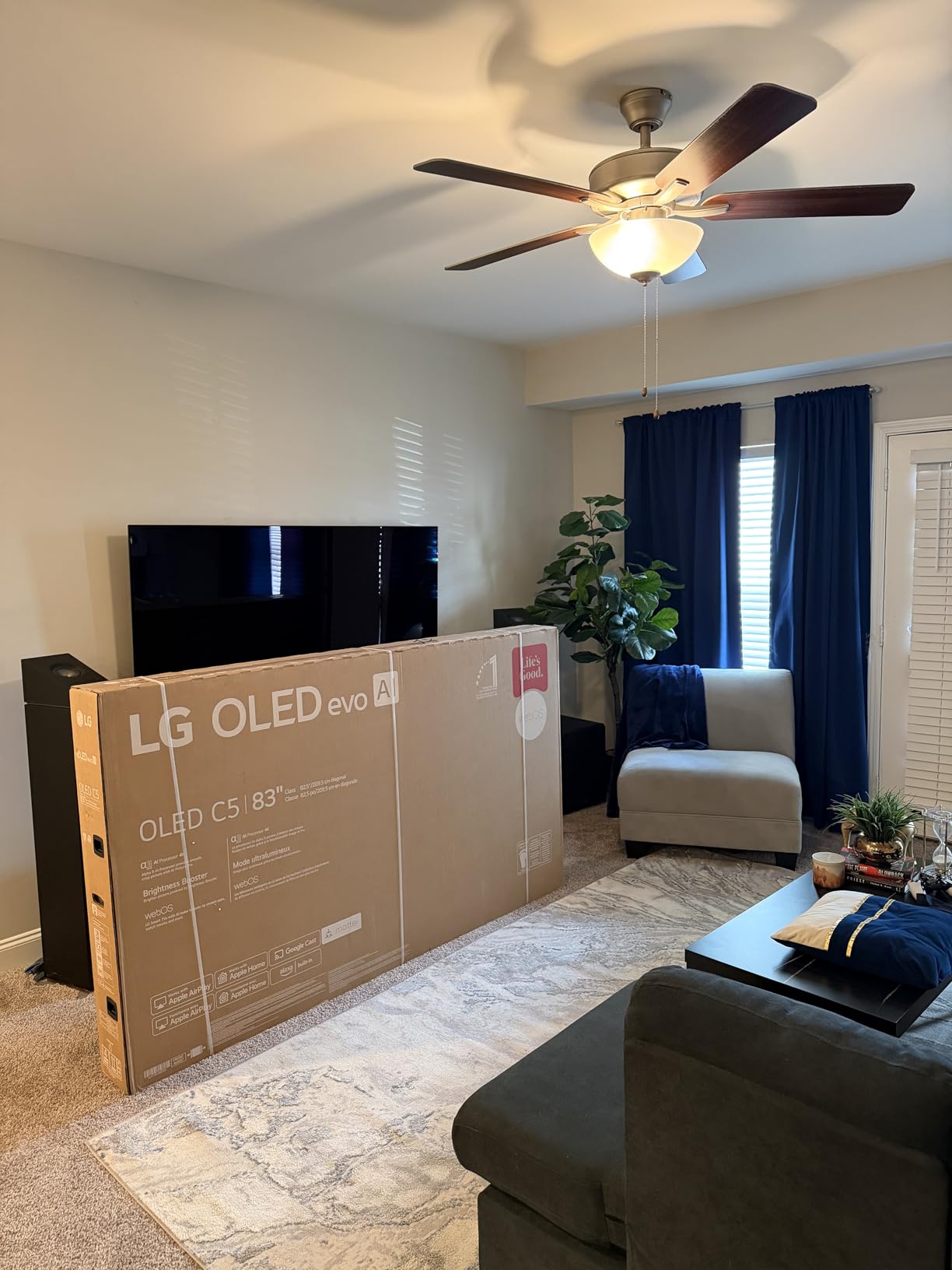LG (Refurbished 83-Inch Class OLED evo AI 4K C5 Series Smart TV w/Dolby Atmos, Dolby Vision, HDR10, AI Super Upscaling 4K, Filmmaker Mode, Wow Orchestra, Alexa Built-in (OLED83C5PUA, 2025) (Renewed) customer photo 1