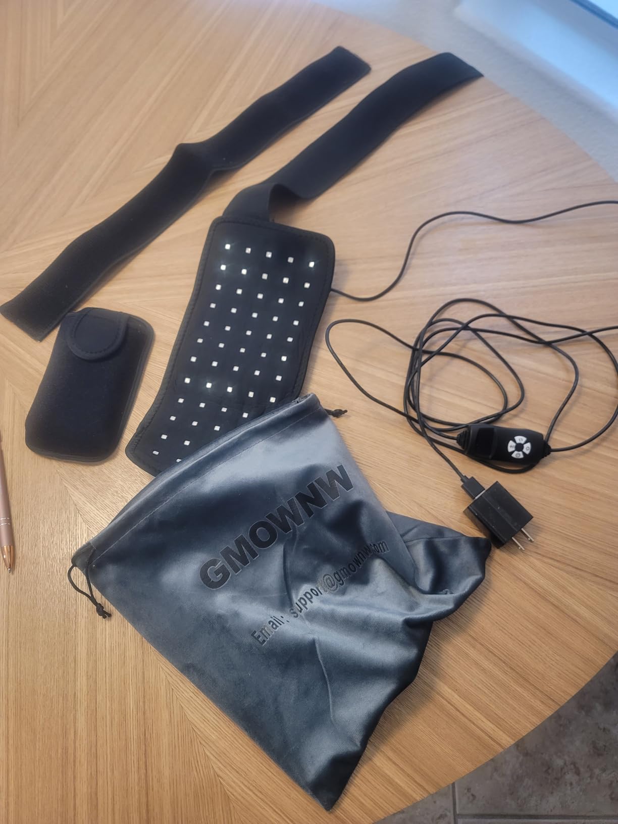 Red Light Therapy for Body, 660nm 850nm Infrared Light Therapy Pad, Wearable Wrap with Timer Remote Control for Back Shoulder Waist Knee, Infrared Light Device Home Use, 19.6'' x 8.6'' Large Area customer photo 2