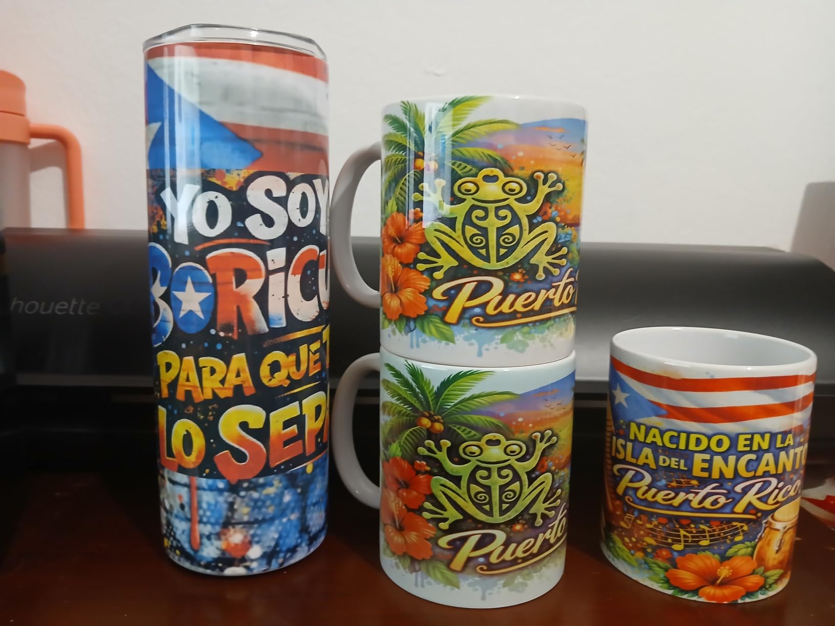 Tumbler Heat Press Machine, Mug Press Machine for 30oz 20oz, Sublimation Blank Skinny Tumbler Glass Jar Can 11-16oz Mugs, Heat Transfer Print for Sublimation Tumblers, Cups, Mugs Green customer photo 2