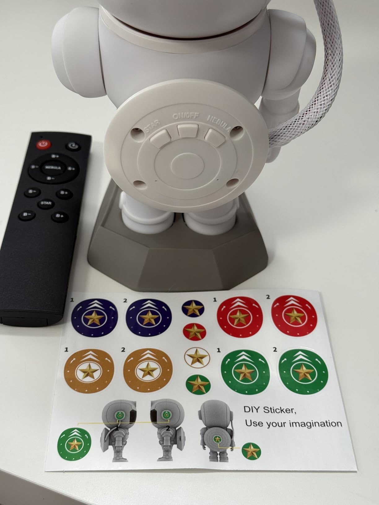Astronaut Galaxy Star Projector, Starlight Space Nebula Sky Starry Ceiling LED Lamp with Timer and Remote, for Bedroom Decor, Girl Gifts Birthday Gifts for Adults, for Kids Room Decor Aesthetic customer photo 1
