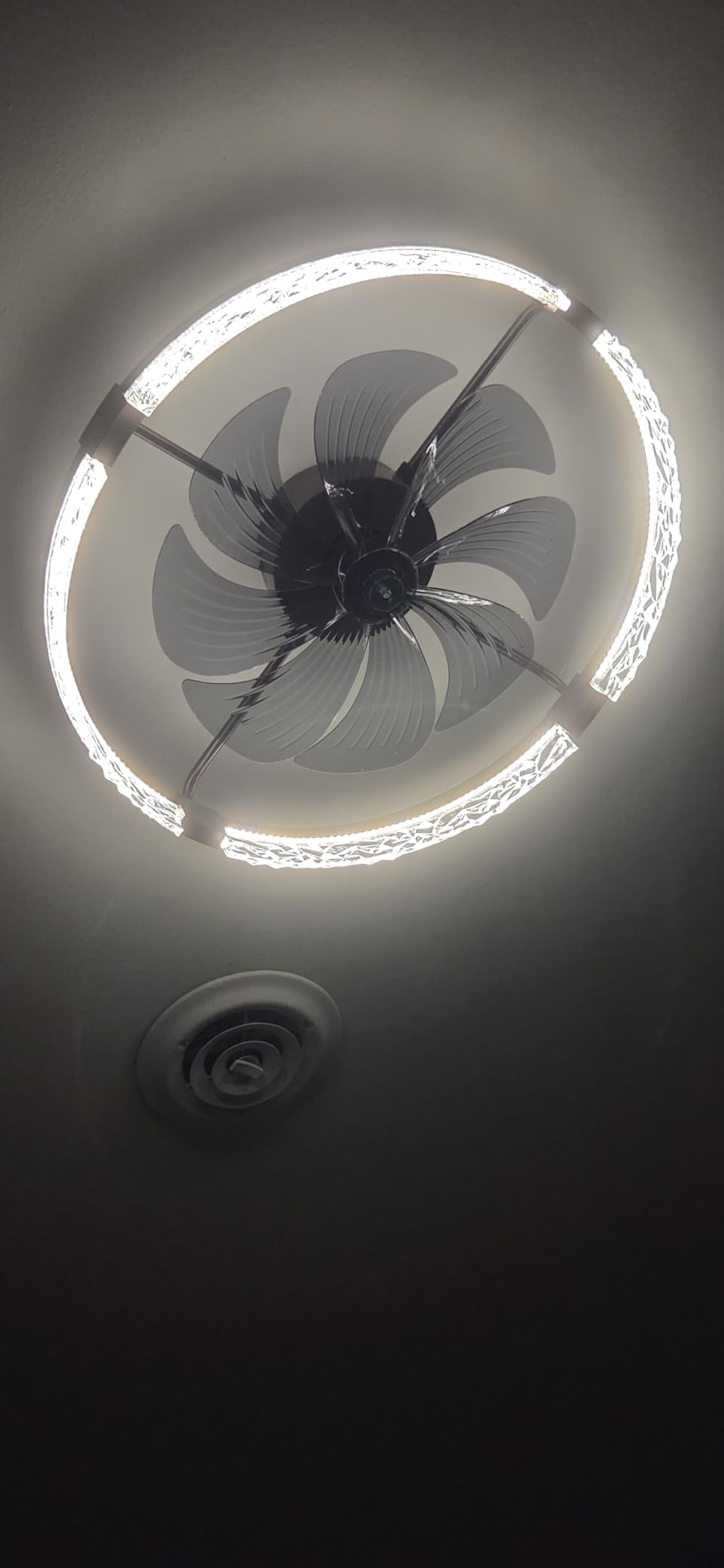 ZMISHIBO 24 Inch Ceiling Fans with Lights, Flush Mount Remote & App Control customer photo 2