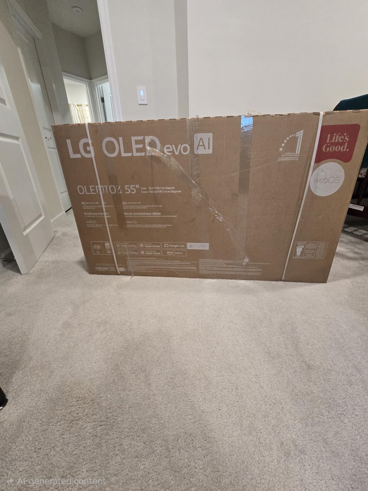 LG 55-Inch Class OLED evo AI Super Upscaling 4K G5 Series Smart TV w/Dolby Atmos & Vision, HDR10, Filmmaker Mode, Wow Orchestra, Alexa Built-in (OLED55G5WUA, 2025) customer photo 1