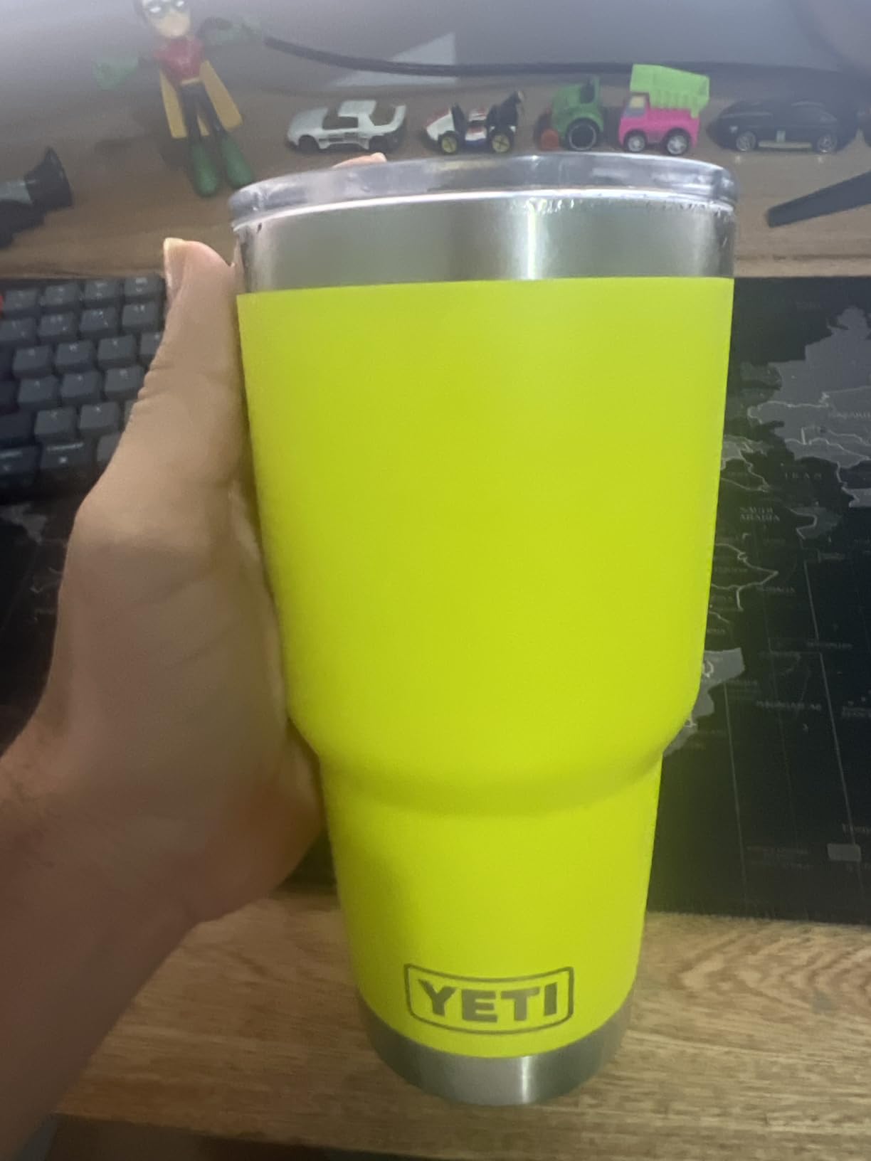 YETI Rambler 30 oz Tumbler, Stainless Steel, Vacuum Insulated with MagSlider Lid, Cherry Blossom customer photo 2