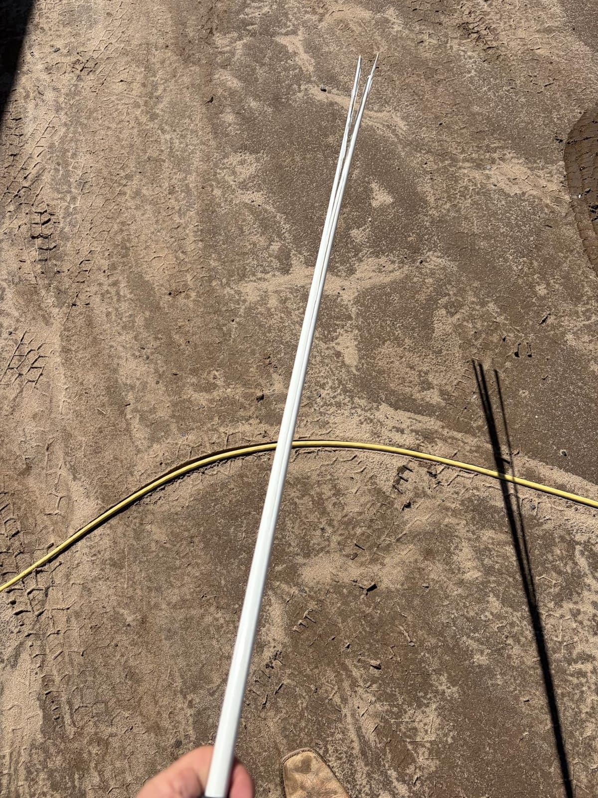 Chunful 53 Inch Fiberglass Livestock Sorting Stick White 1/2