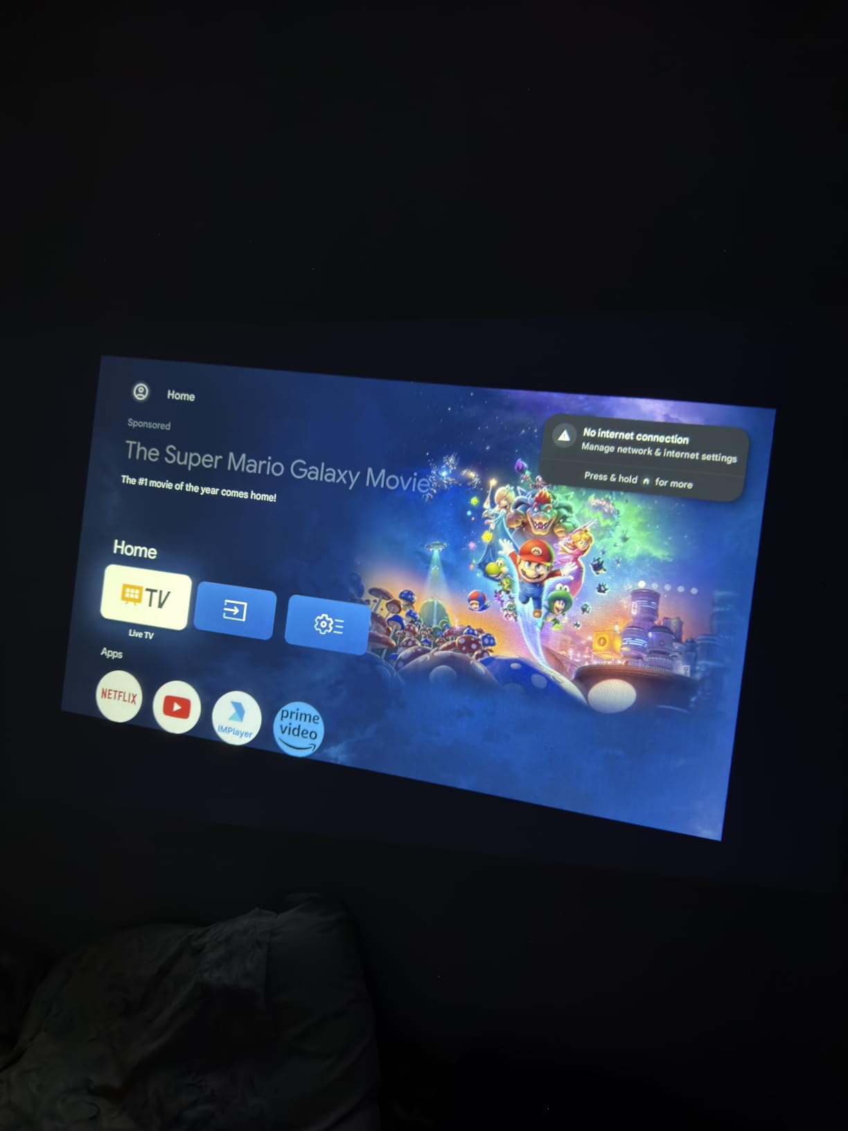 HAPPRUN 1500 ANSI Lumens Outdoor Projector with Official Google TV, 4K Supported, Dolby Audio, TOF Auto Focus & Auto Keystone, 10K+ Apps customer photo 2