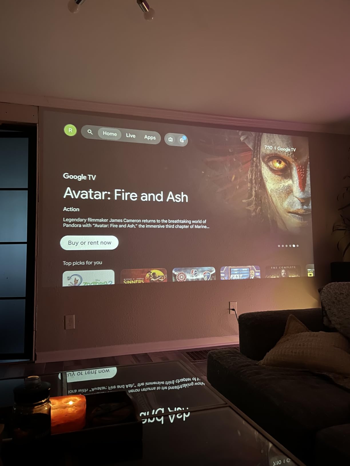 VOPLLS Official Licensed Google TV 4K Smart Projector with WiFi and Bluetooth, Outdoor Projectors with Dolby/Auto Focus, Portable Movie Phone Wireless Gaming Wifi Proyector for Bedroom/Home/Ceiling customer photo 1