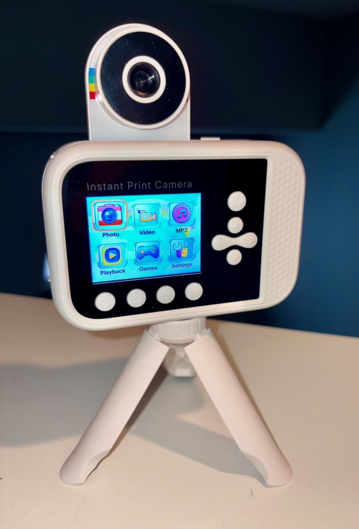 Kids Camera Instant Print,Kids Digital Camera with 3 Color Print Paper,32GB & Mini Tripod,48MP & 1080P Video Christmas Birthday Gifts for Girls and Boys Age 3-12 (White) customer photo 2