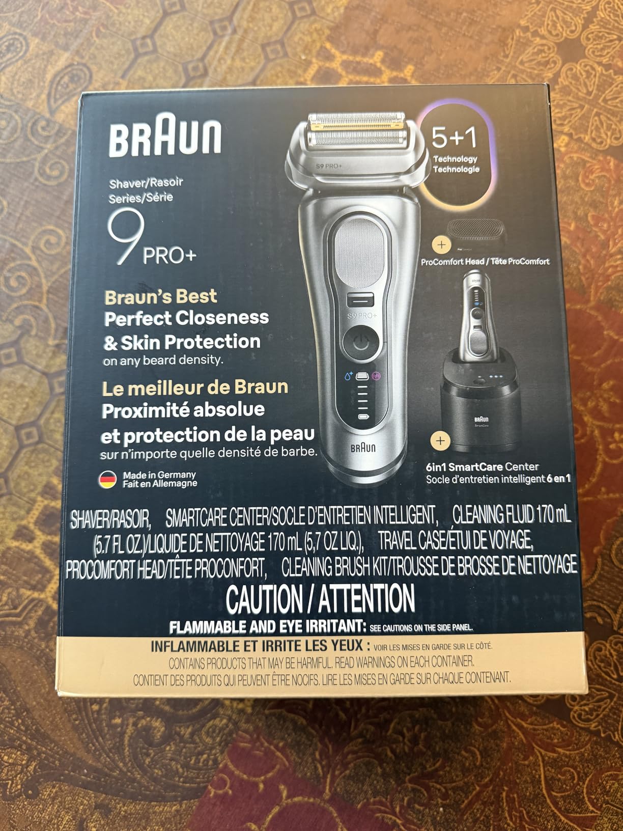 Braun Series 9 PRO+ Electric Shaver for Men, Wet & Dry Foil Razor, 6-in-1 SmartCare Clean & Charge Center, Built-in Precision ProTrimmer, ProComfort Attachment, Travel Case, Silver 9697cc customer photo 2