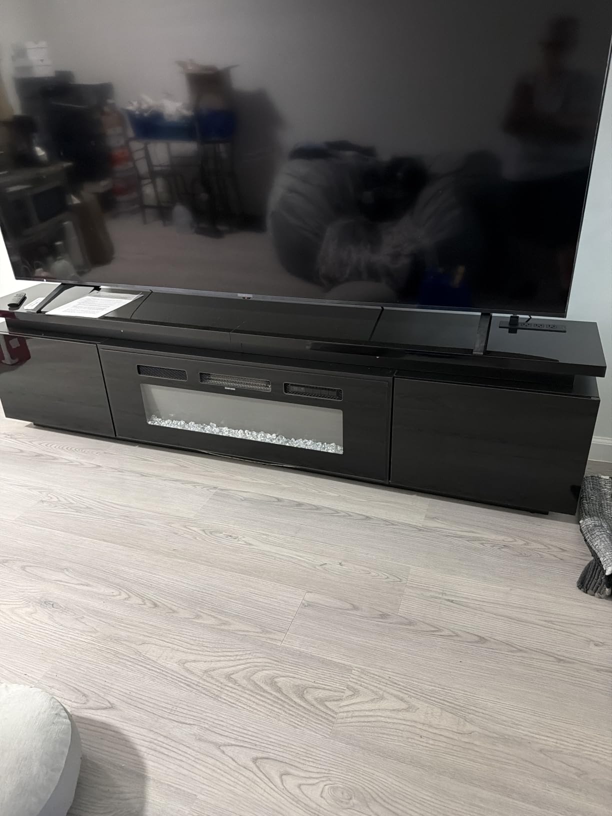 Lamtor Fireplace TV Stand with 40