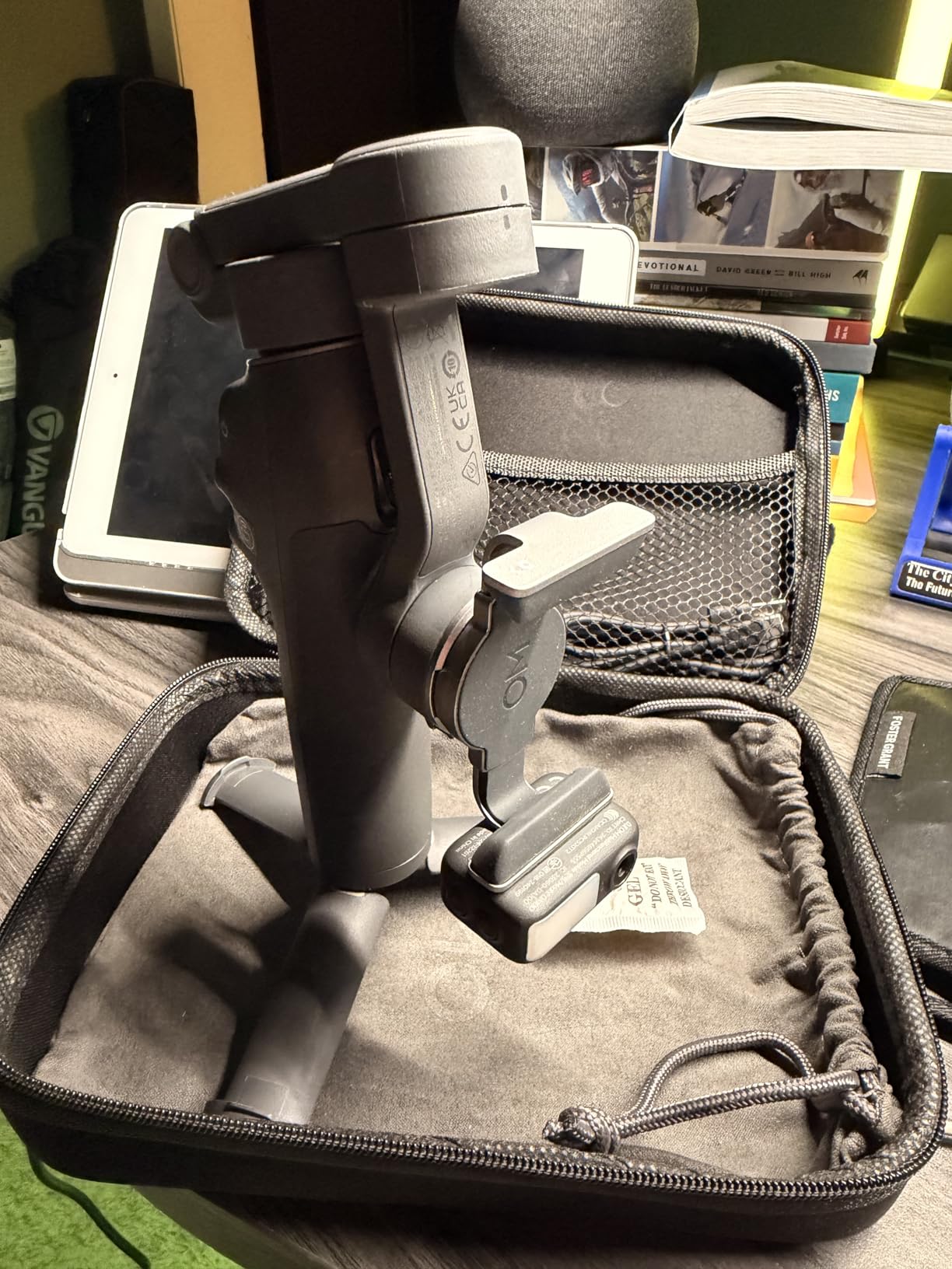 DJI Osmo Mobile 8 Gimbal Stabilizer for Phone, 3-Axis Stabilization | AI Native Tracking with Audio & Lighting, 360° Pan Rotation, Built-in Extension Rod & Tripod, 10h Battery customer photo 1