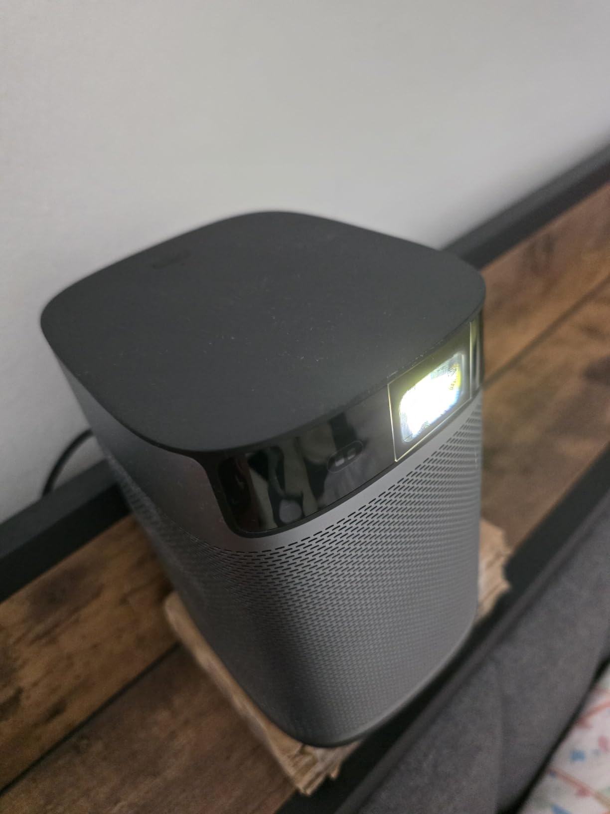 XGIMI MoGo 2 Pro (New) 1080P Portable Projector, Supports 4K, Auto Focus, 430 ISO Lumens, Google TV with Licensed Netflix, WiFi and Bluetooth, 2X8W Speakers customer photo 1