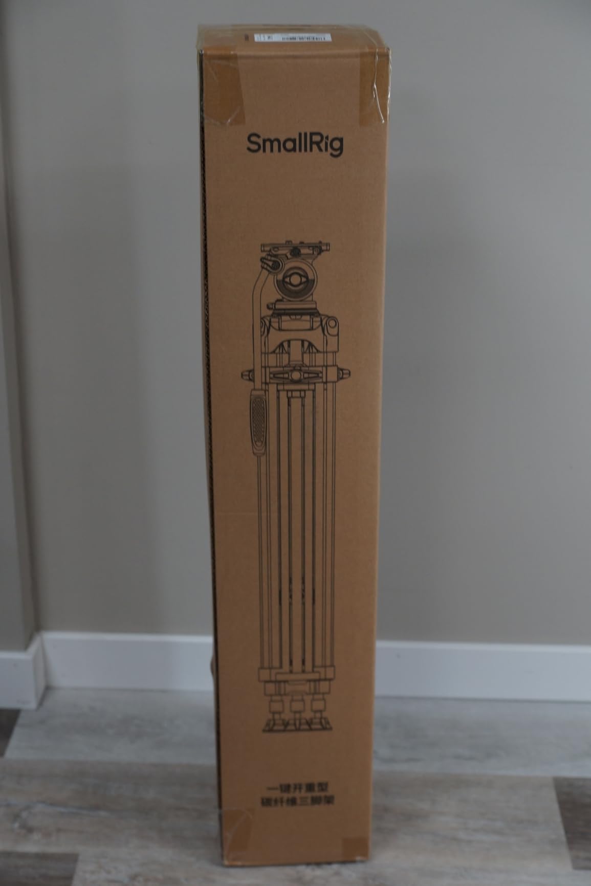 SMALLRIG 73''/186cm Heavy Duty Aluminum Alloy Video Tripod, Max Load 8kg (18lbs), Fluid Head with +85° to -78 Tilt Range, Compact Travel Tripod Weight 3.1kg(6.8lbs), Folded Height 88cm, AD-14 customer photo 2