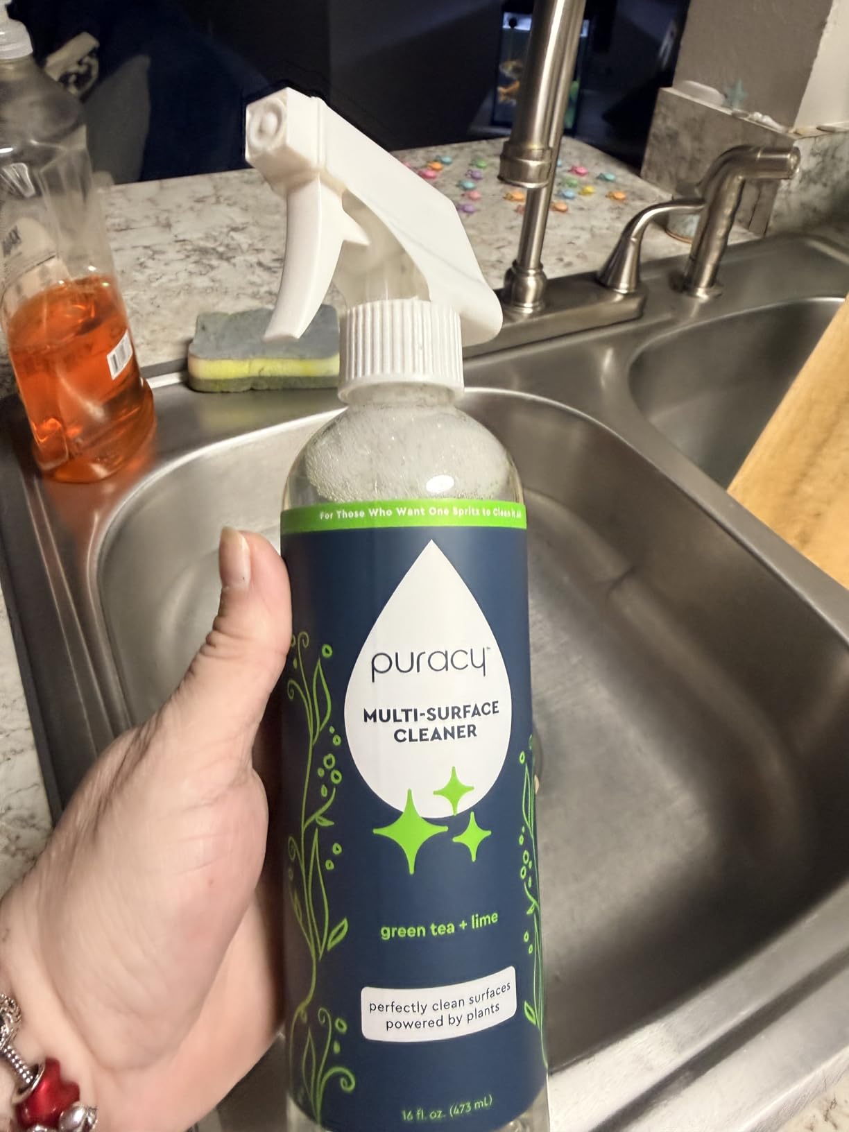Puracy Screen Cleaner with Microfiber Cloth – All Purpose Phone, Laptop, Computer, TV Screen Cleaner for Smart TV, Streak-Free and Fingerprint-Free (4 oz, Free & Clear) customer photo 2