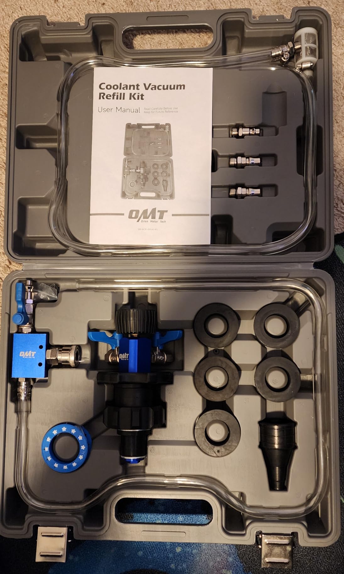 OMT Coolant Vacuum Refill Kit, Radiator Fill Tool With Dual-Movement Gauge customer photo 2