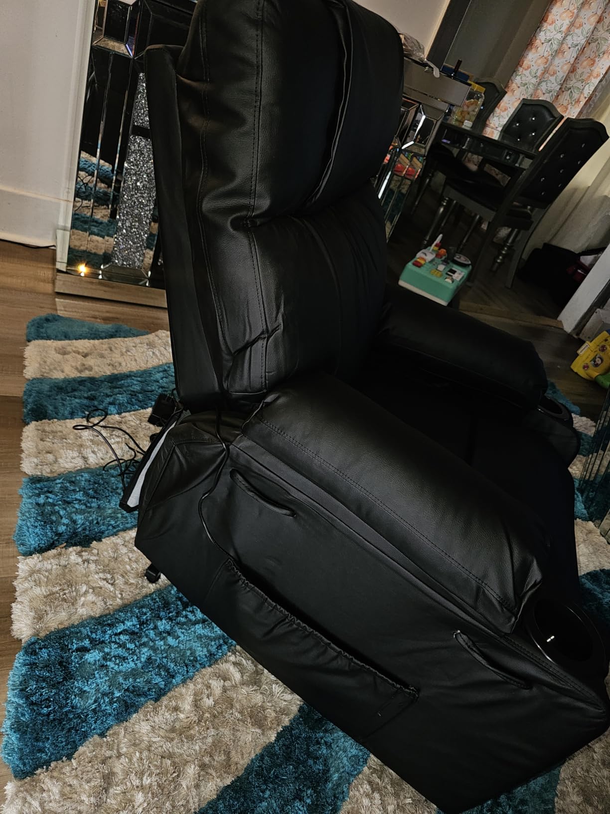 Power Lift Recliner Electric Chair for Elderly with Massage & Heat, Black customer photo 2