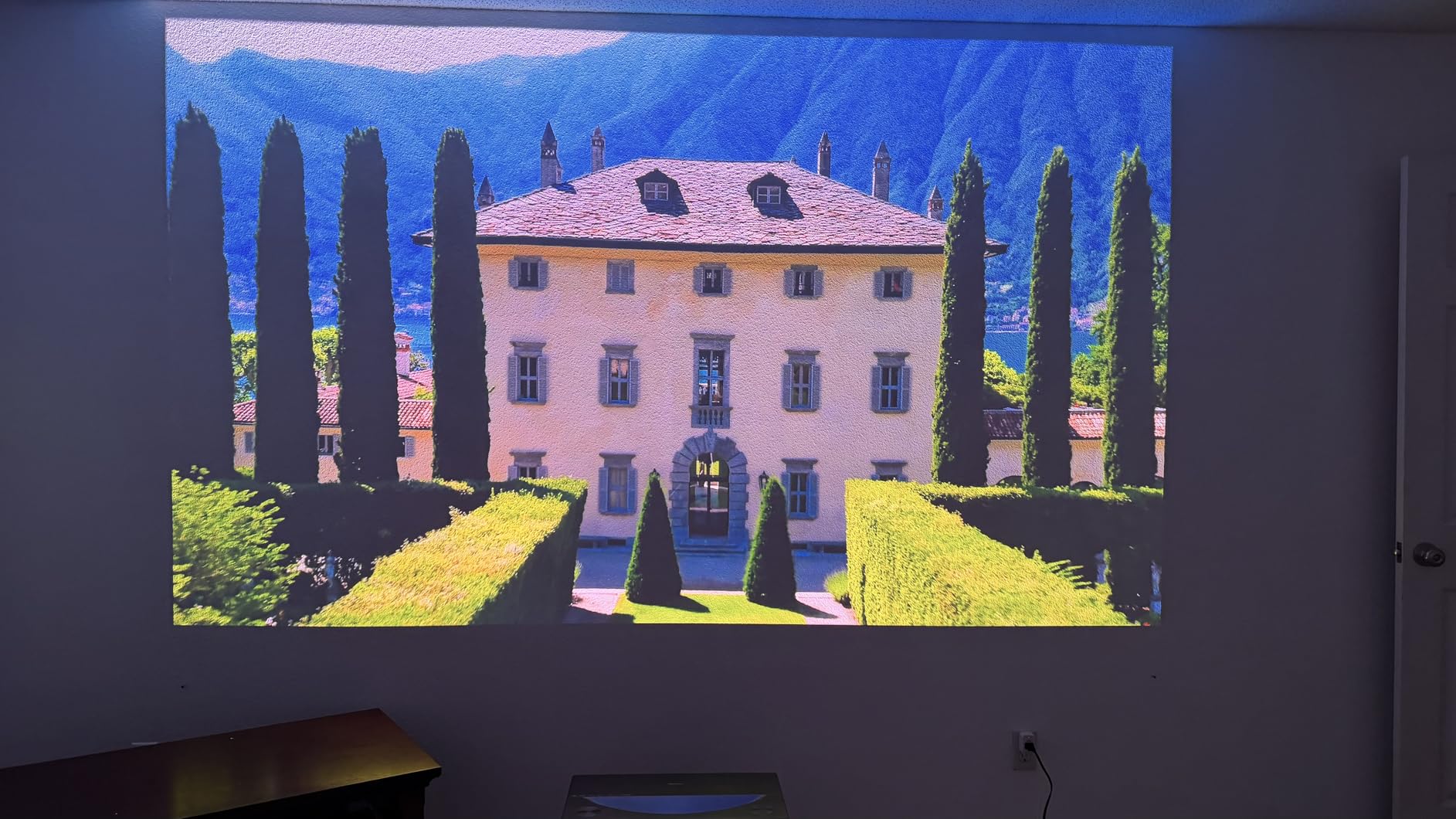 Hisense PT1 Ultra Short Throw Triple Laser Projector, 4K UHD, Google TV, 80'' - 150'', 2500 Lumens, 3000:1 Contrast, IMAX Enhanced, Dolby Vision & Atmos, 3D, 240 High Refresh Rate customer photo 2