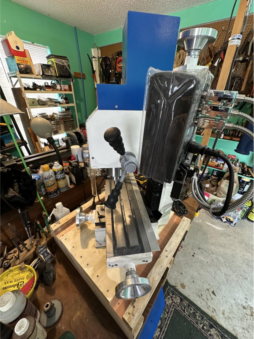 Mechmaxx 1.5HP 7''x 27-1/2''Benchtop Mini Mill Drill Machine, Variable Speed, R8 Spindle, Brushless Motor, 110V, Compact Milling Drilling Tool for Garage Shop, DIY Metalworking without Stand, VM25LD customer photo 2