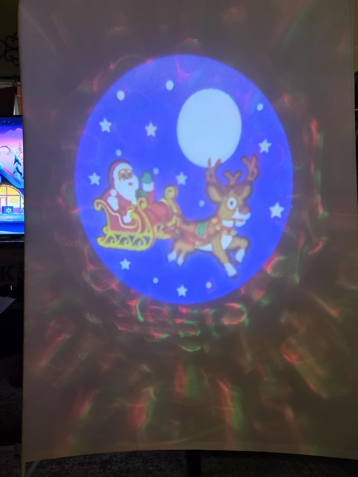 Halloween Projector Lights for Outdoor Indoor, RGB Ocean Wave Projection with 6 Holiday Patterns for Halloween Christmas IP65 Waterproof and Auto Timer Rotating Head customer photo 2