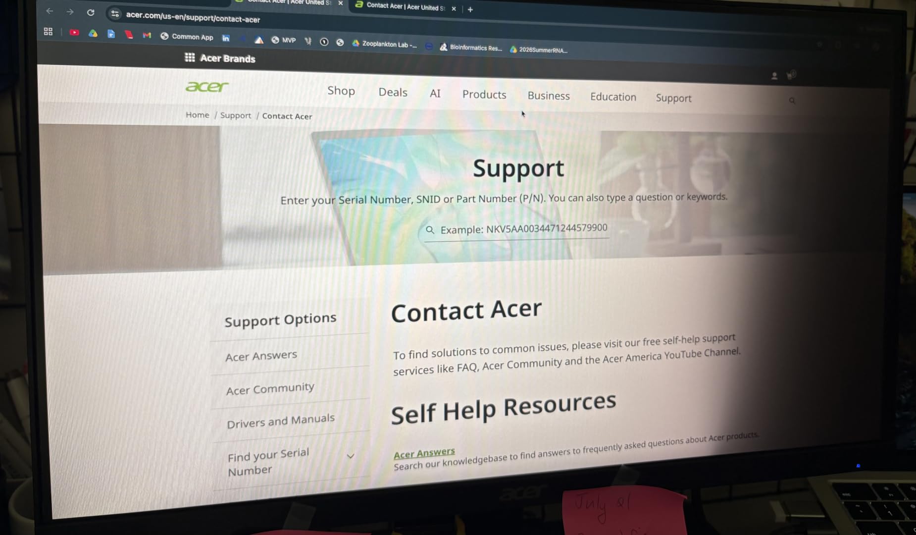 Acer 21.5in FHD 1920x1080 100Hz Office Monitor KB220Q H2bi | 1ms, AdaptiveSync (FreeSync Compatible), sRGB 99%, HDMI, VGA, VESA Mountable, Bluelight Filter, Flickerless Technology customer photo 1