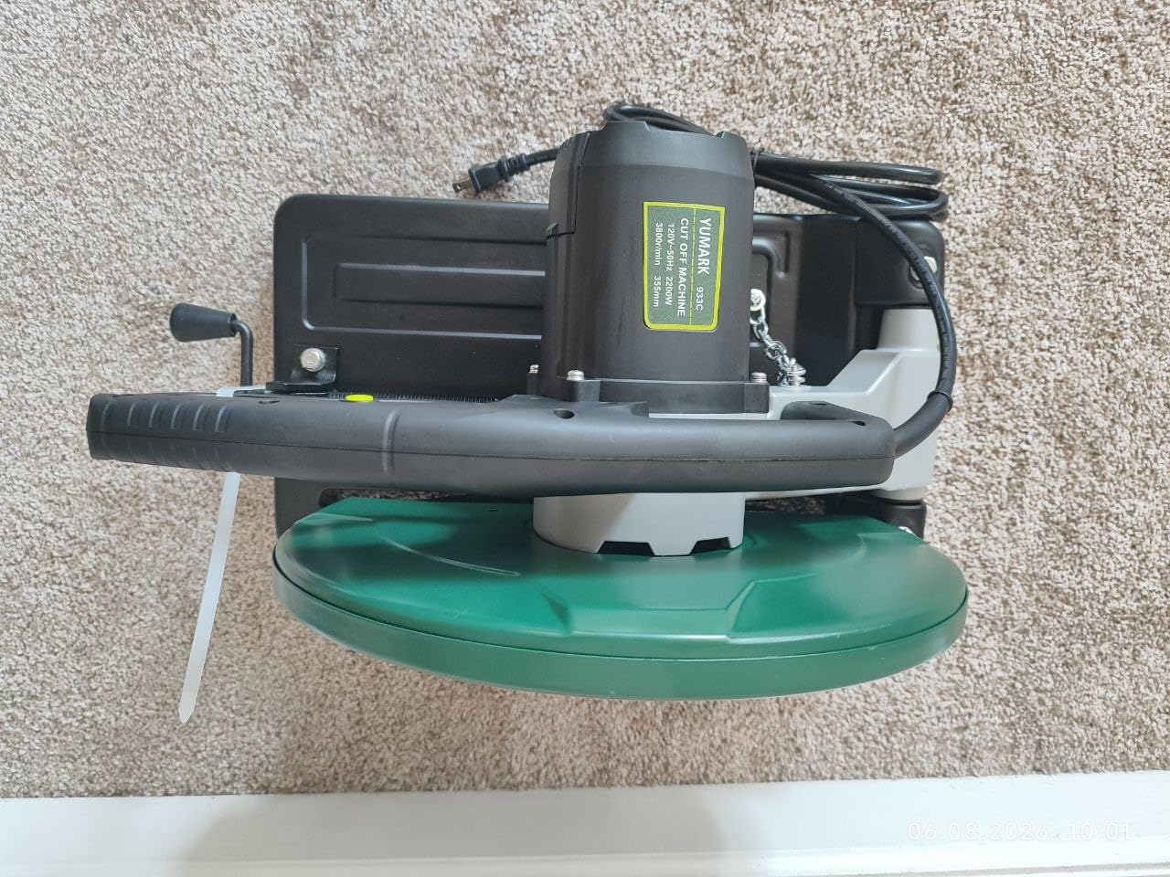 Abrasive Chop Saw, 2200W 3800RPM Steel Cutting Machine, Metal Cutting Saw with 14in Blade for Rebar, Angle Steel, Hollow Pipe Cutting customer photo 2