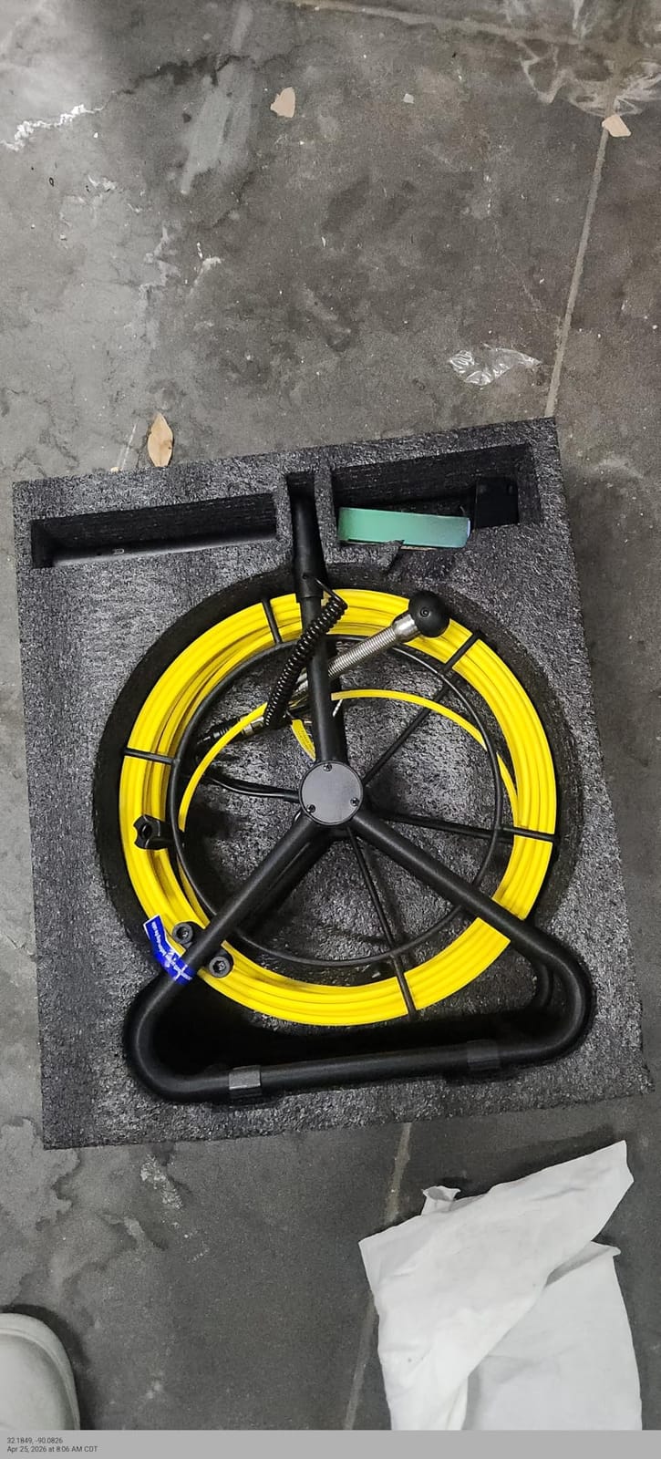 Sewer Camera 100FT, 5'' HD 1080P w/DVR-32GB Pipe Inspection Camera 5000mAh customer photo 2