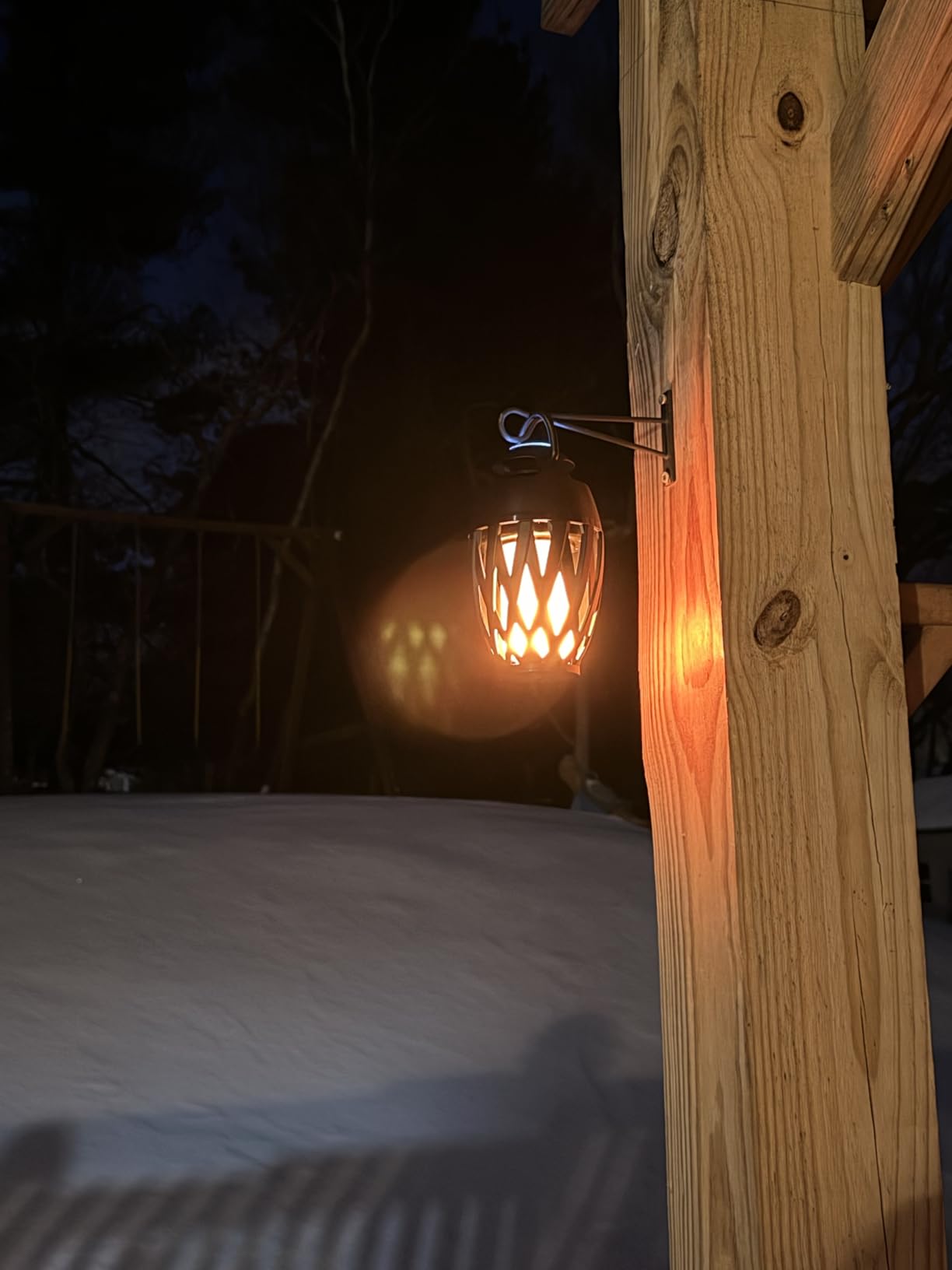Flame Lamp Speaker, Outdoor Speakers with Multicolor Lights, Waterproof Torch Lantern Christmas Decorations for Patio/Pool/Camping Cool Gadgets Unique Gifts for Men Him Dad customer photo 1