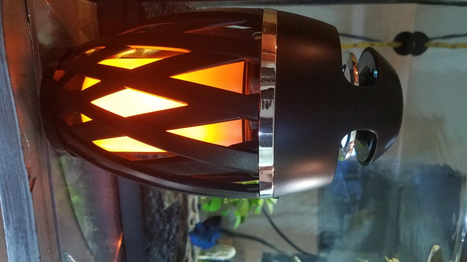 Flame Lamp Speaker, Outdoor Speakers with Multicolor Lights, Waterproof Torch Lantern Christmas Decorations for Patio/Pool/Camping Cool Gadgets Unique Gifts for Men Him Dad customer photo 2