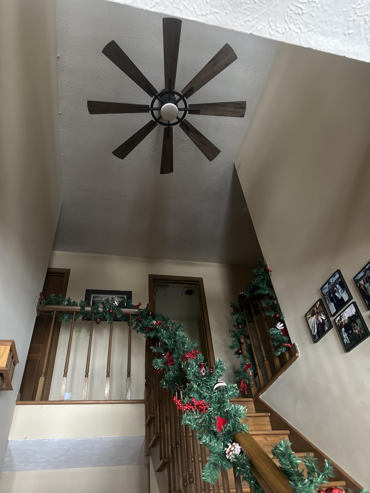 120 Inch Ceiling Fans Without Lights, Large Industrial HVLS Fan, 36000 CFM | 6-Speed Reversible DC Motor with Remote, 6 Aluminum Blades for Commercial Shop, Garage, Barn, Patio, Covered Outdoor Spaces customer photo 1