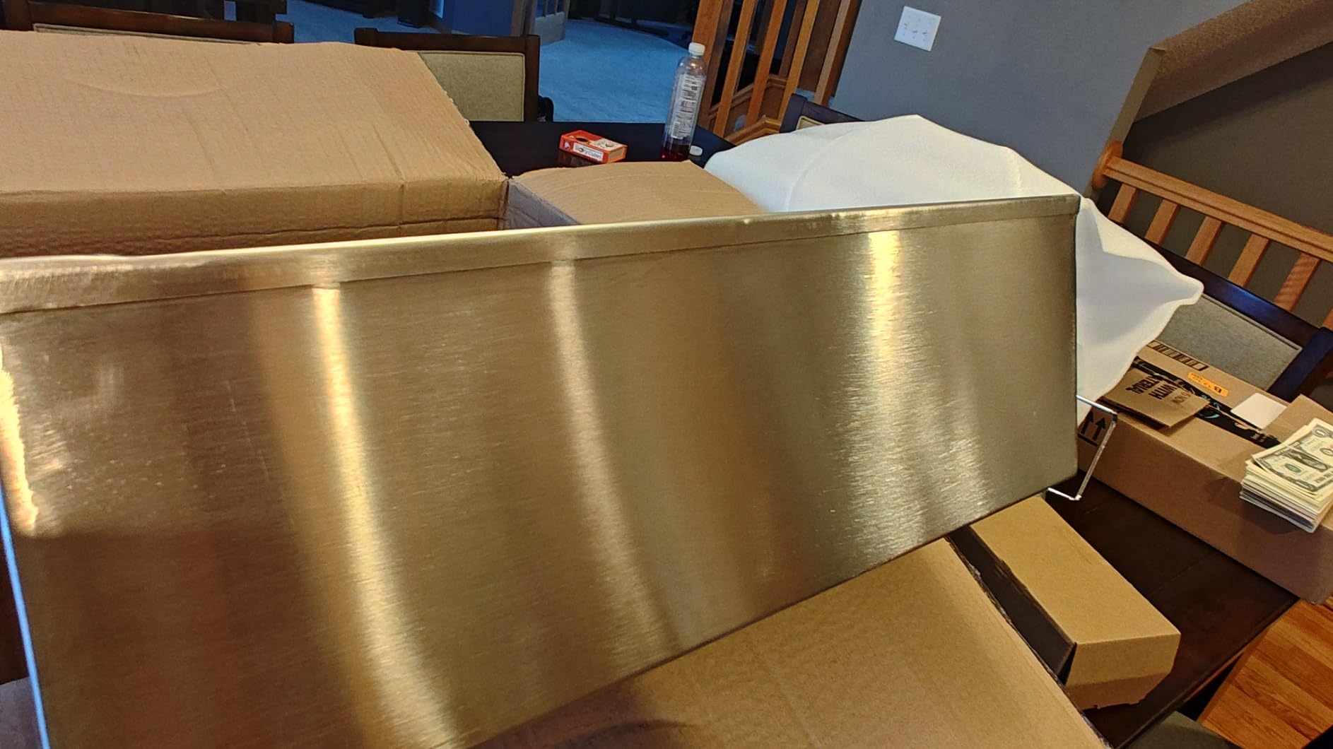 Reallnaive 36x24x6 Inch Maple Syrup Evaporator Pan 22.5 GAL with 10” Cone Filter Holder Stand Cone Filter Paper Mechanical Thermometer Stainless Steel Maple Syrup Pan Boiling for Home Outdoor(1-tier) customer photo 1