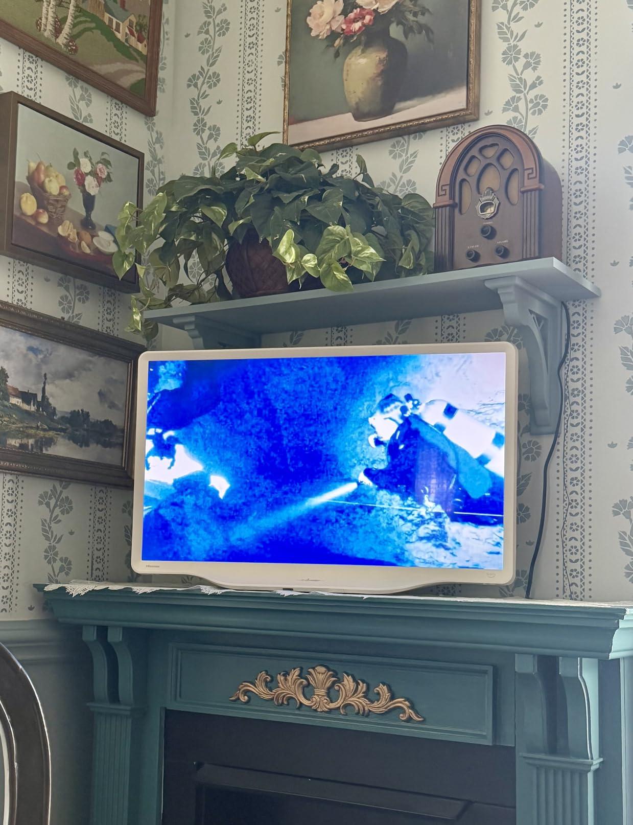 Hisense 32-Inch S5 DecoTV Series Hi-QLED FHD Smart Fire TV (32S5QF) - Versatile Fit, Hi-QLED Color, Art-Inspired Design, Fluid Central Stand, DTS Virtual: X, Stream Live TV Without Cable customer photo 1
