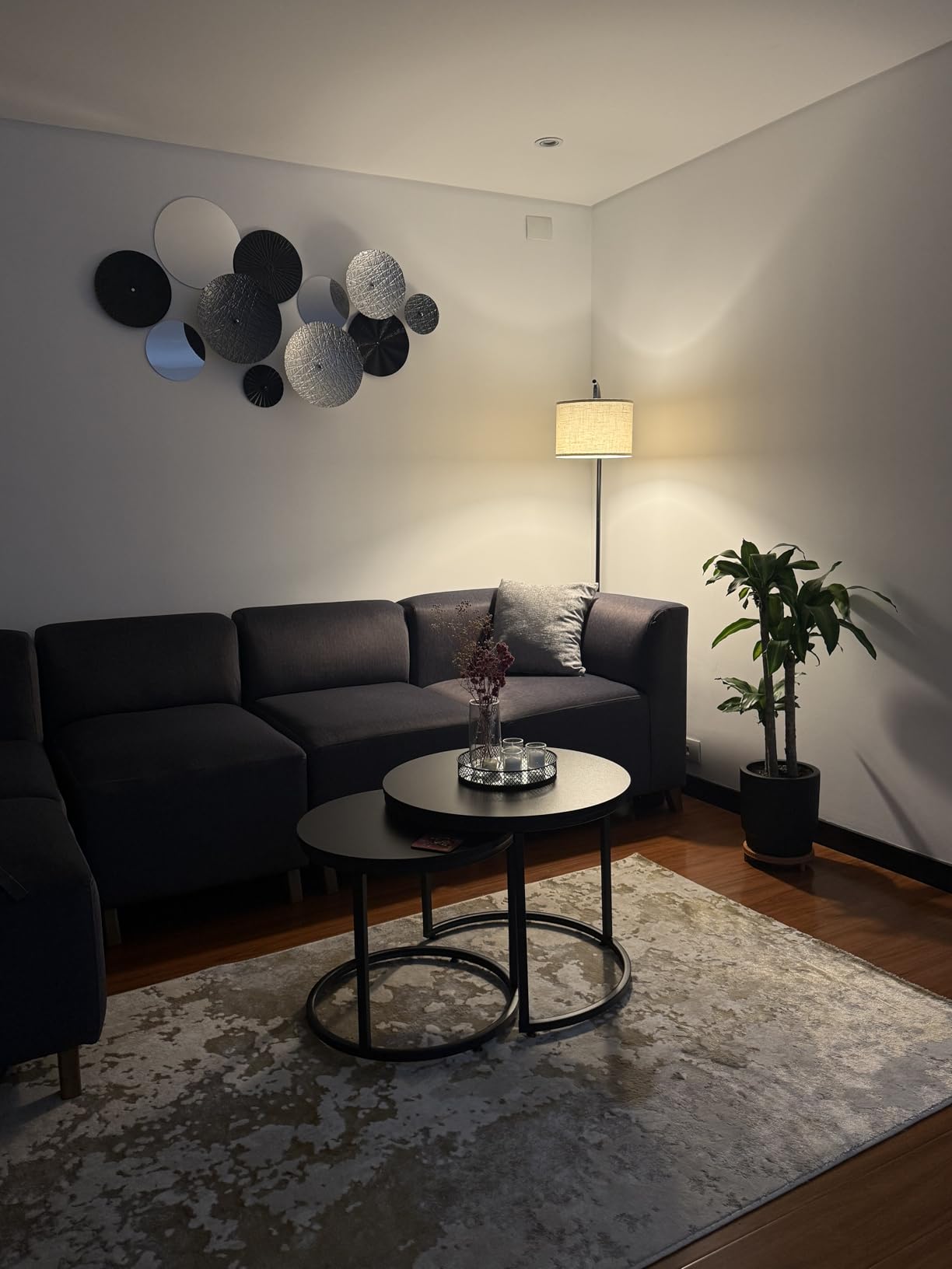 Floor Lamp for Living Room, Standing Lamp, Floor Lamp with Linen Lampshade for Home Décor, Office, Bedroom (Bulb Included) (Rose Gold) customer photo 2