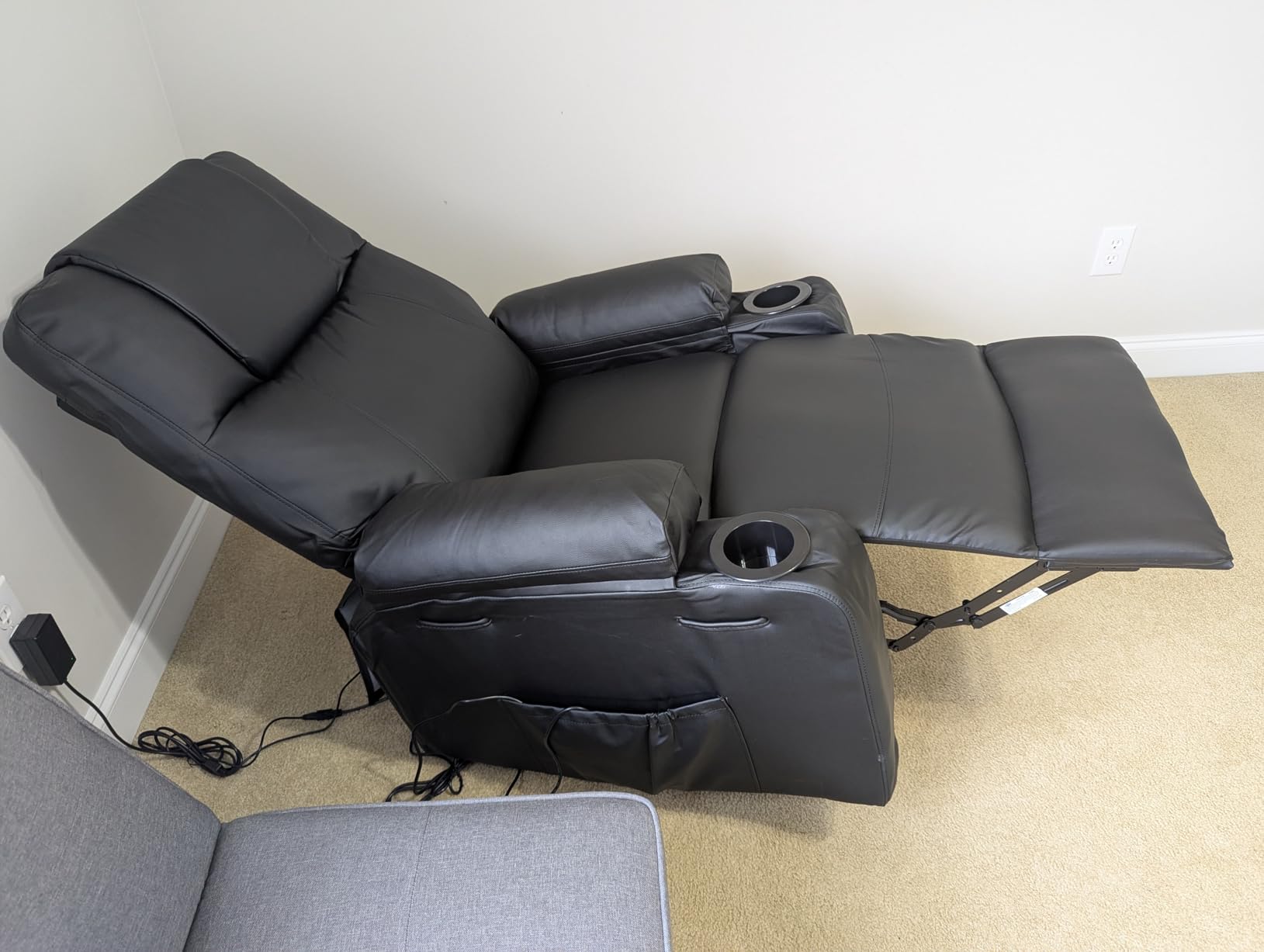 Power Lift Recliner Electric Chair for Elderly with USB Charge Port, Black | Fits 5'2