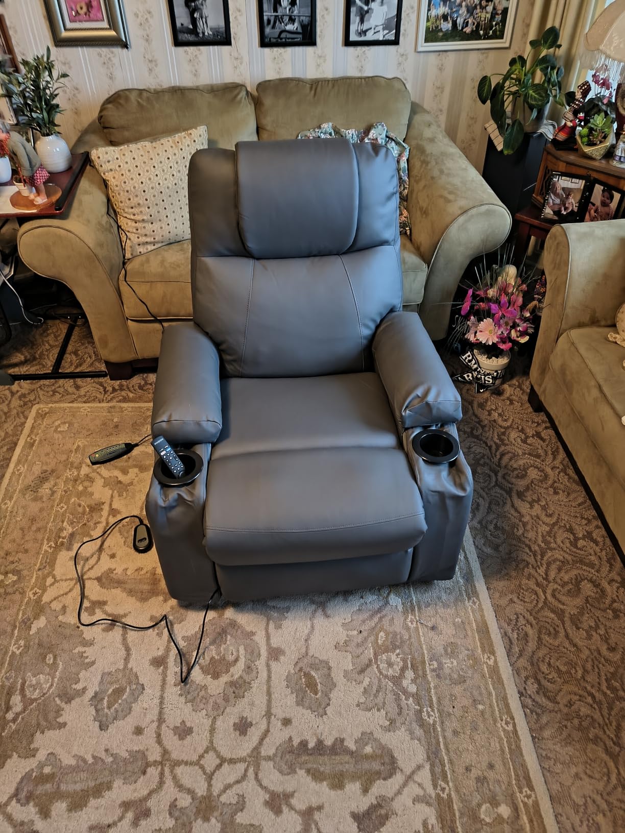 Power Lift Recliner Electric Chair for Elderly with USB Charge Port, Black | Fits 5'2