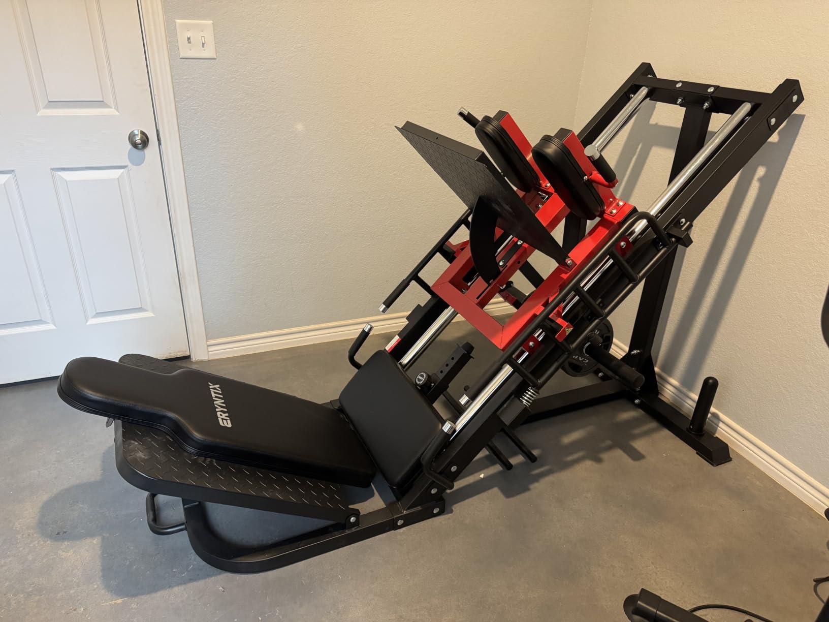Leg Press Hack Squat Machine Combo, 45° Leg Exercise Machine ,Lower Body Special with Weight Storage for Quads, Hamstring, Glutes, Calves, Compact Home Gym Leg Day Equipment customer photo 2