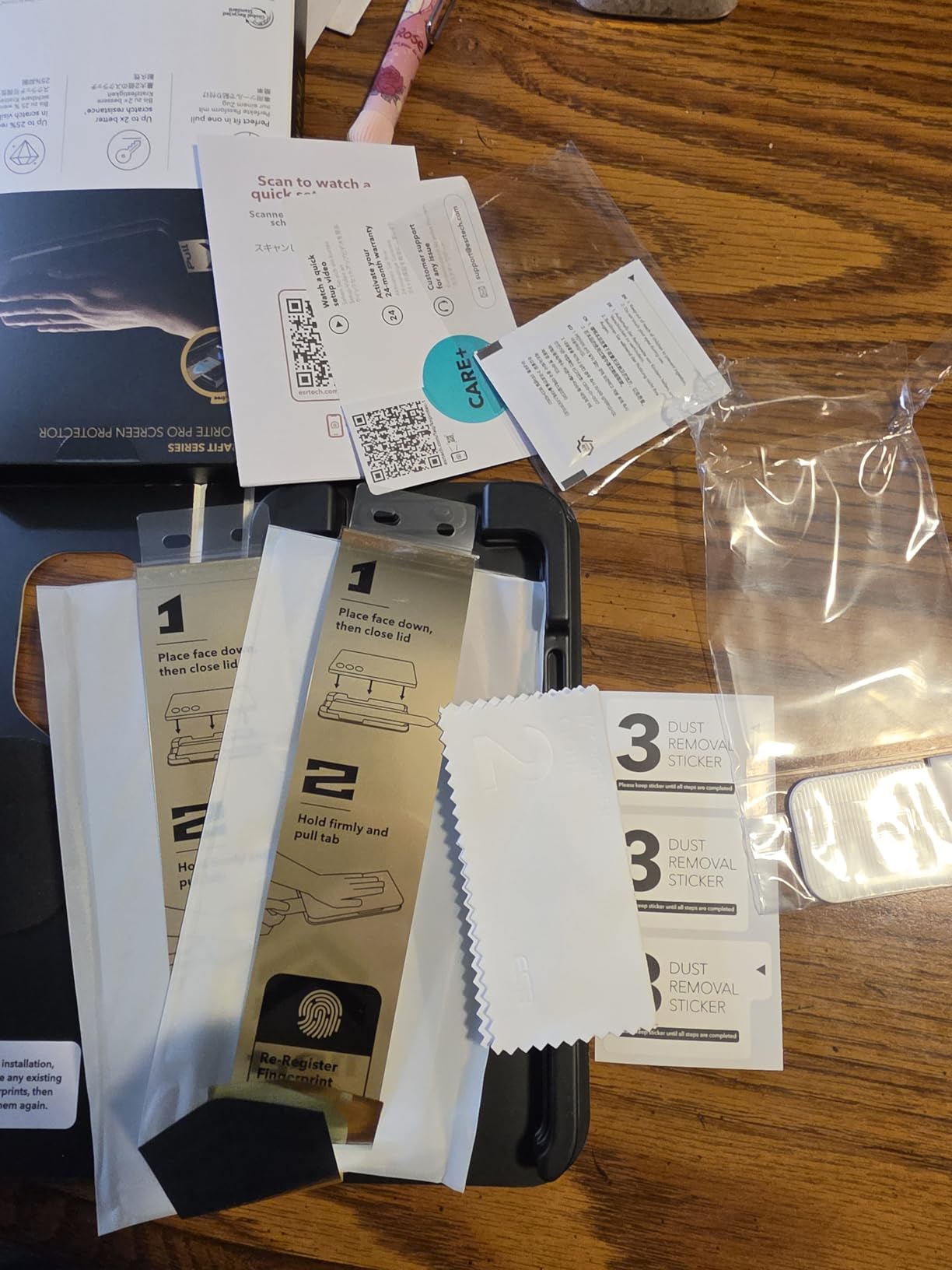 ESR 3 Pack for Samsung Galaxy S26 Ultra Screen Protector, Armorite Pro | Accessory Glass by Corning, 9X Impact Absorption, Anti-Reflective Coating, Easy One-Pull Installation, UltraFit Tray customer photo 2