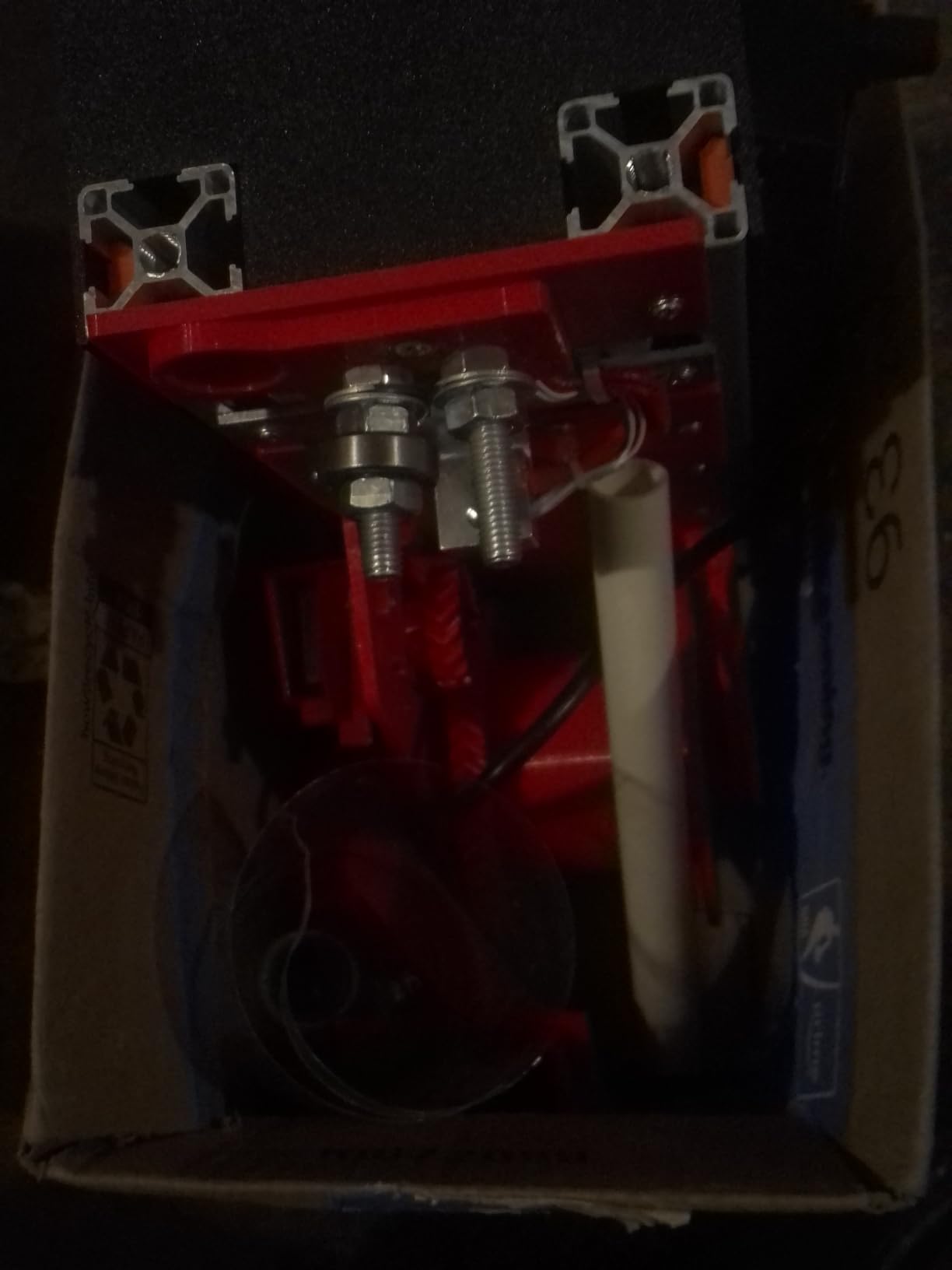 3D Printer Extruder Filament Maker Machine, Desktop Filament Maker Machine, Digital Temperature Control, Recycled PET Bottle Recycler, for Families, DIY Makers Red customer photo 1