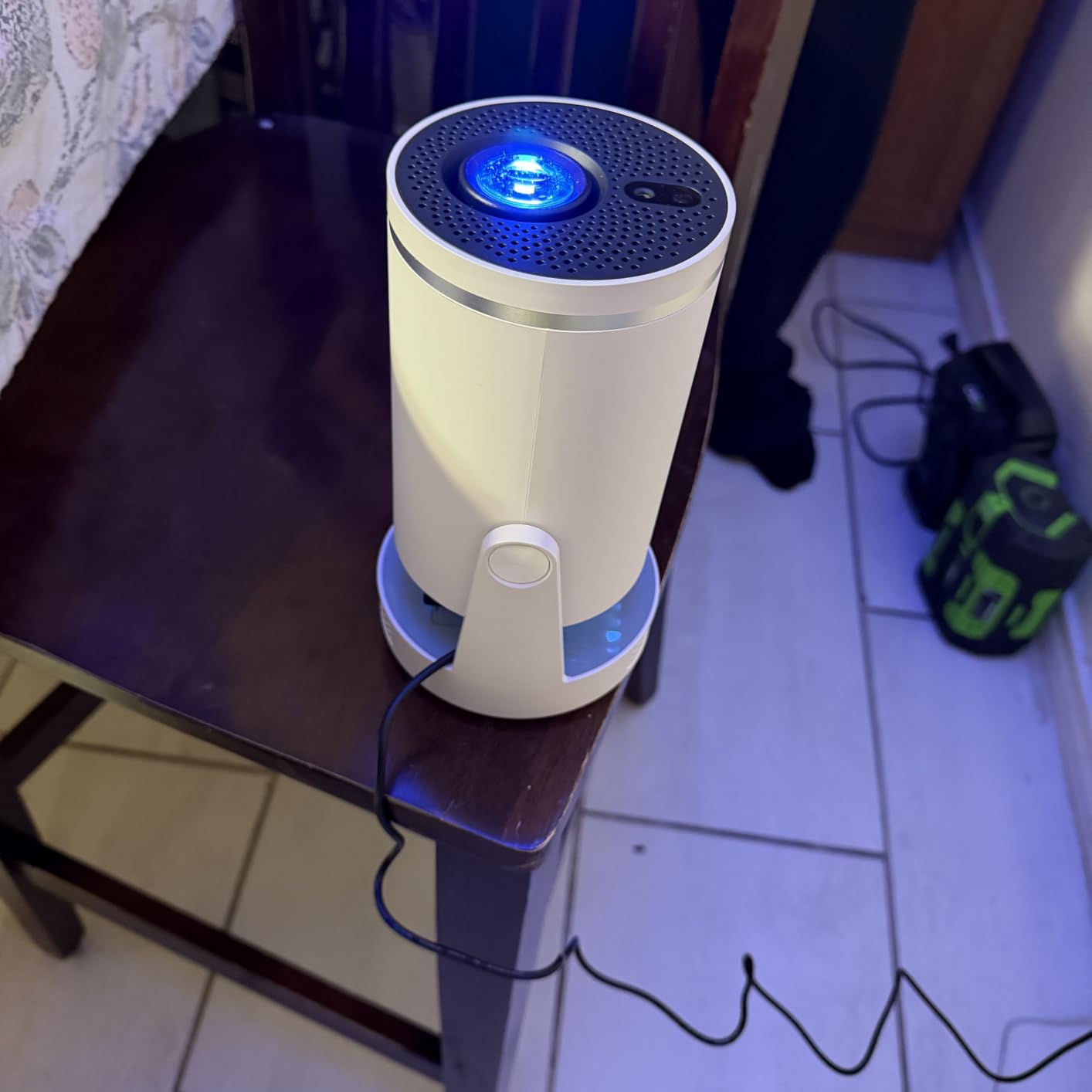 Mini Projector with Wifi 6 and Bluetooth 5.4, Smart Portable Projector 4K Support, Android 14 & 400 ANSI, Auto Focus & Keystone, 1080P Small Proyector Magcubic HY320Pro for Bedroom, Movie, Outdoor customer photo 1