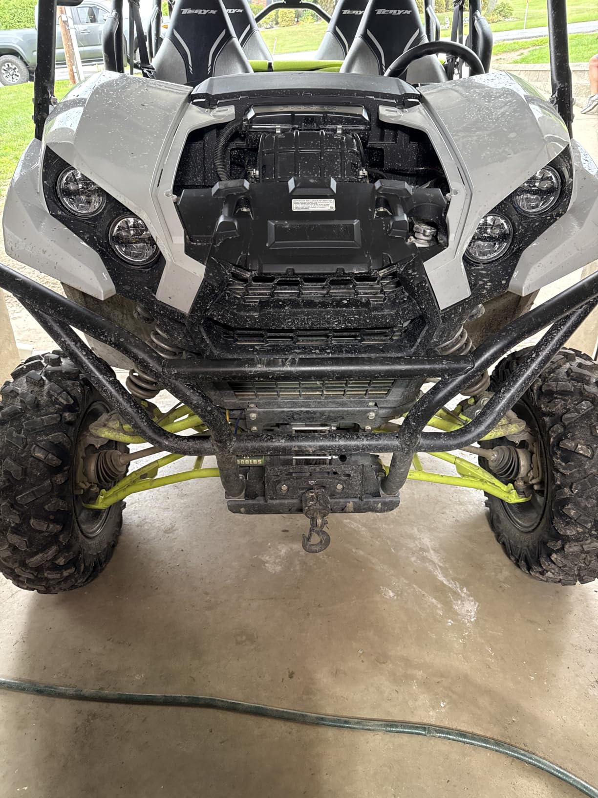 TYT 3500 lb ATV Winch with Wireless Remote and Wired Switch, 12V DC Electric Winch 7/32
