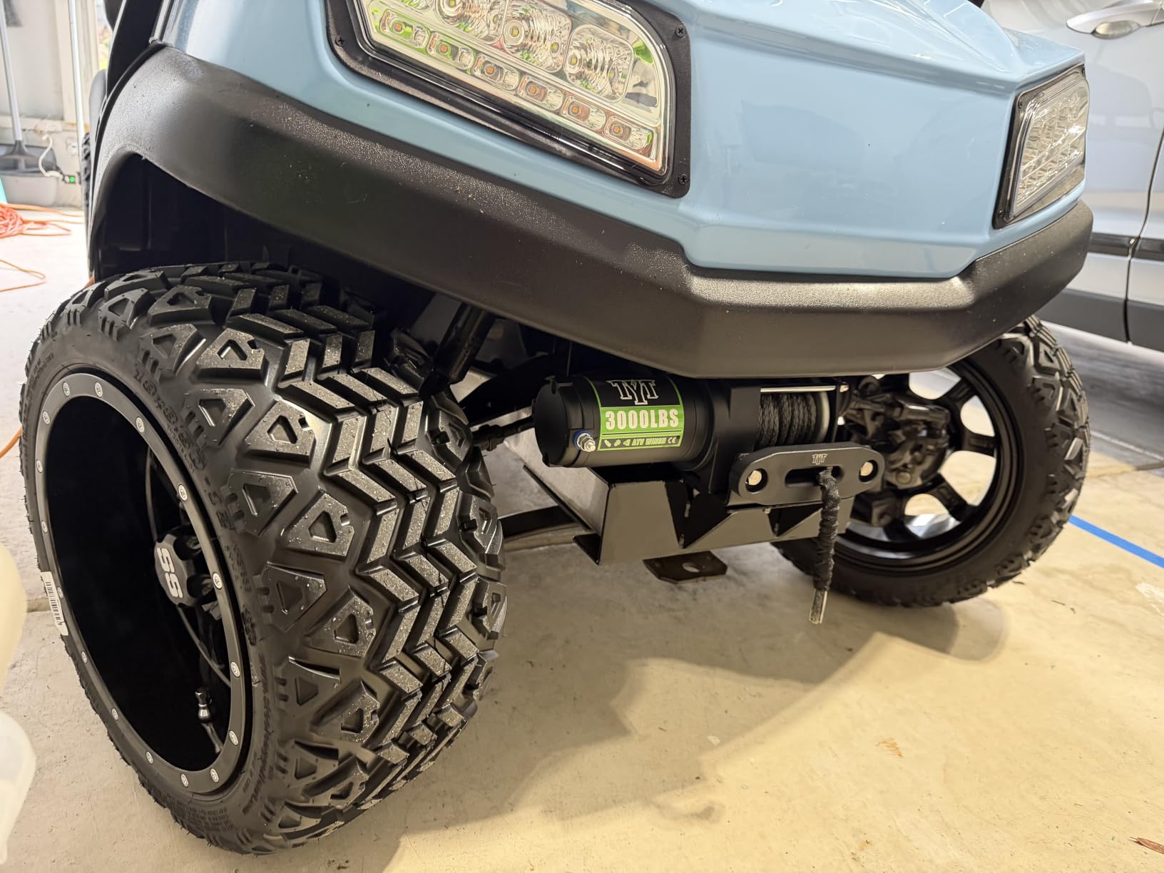 TYT 3500 lb ATV Winch with Wireless Remote and Wired Switch, 12V DC Electric Winch 7/32