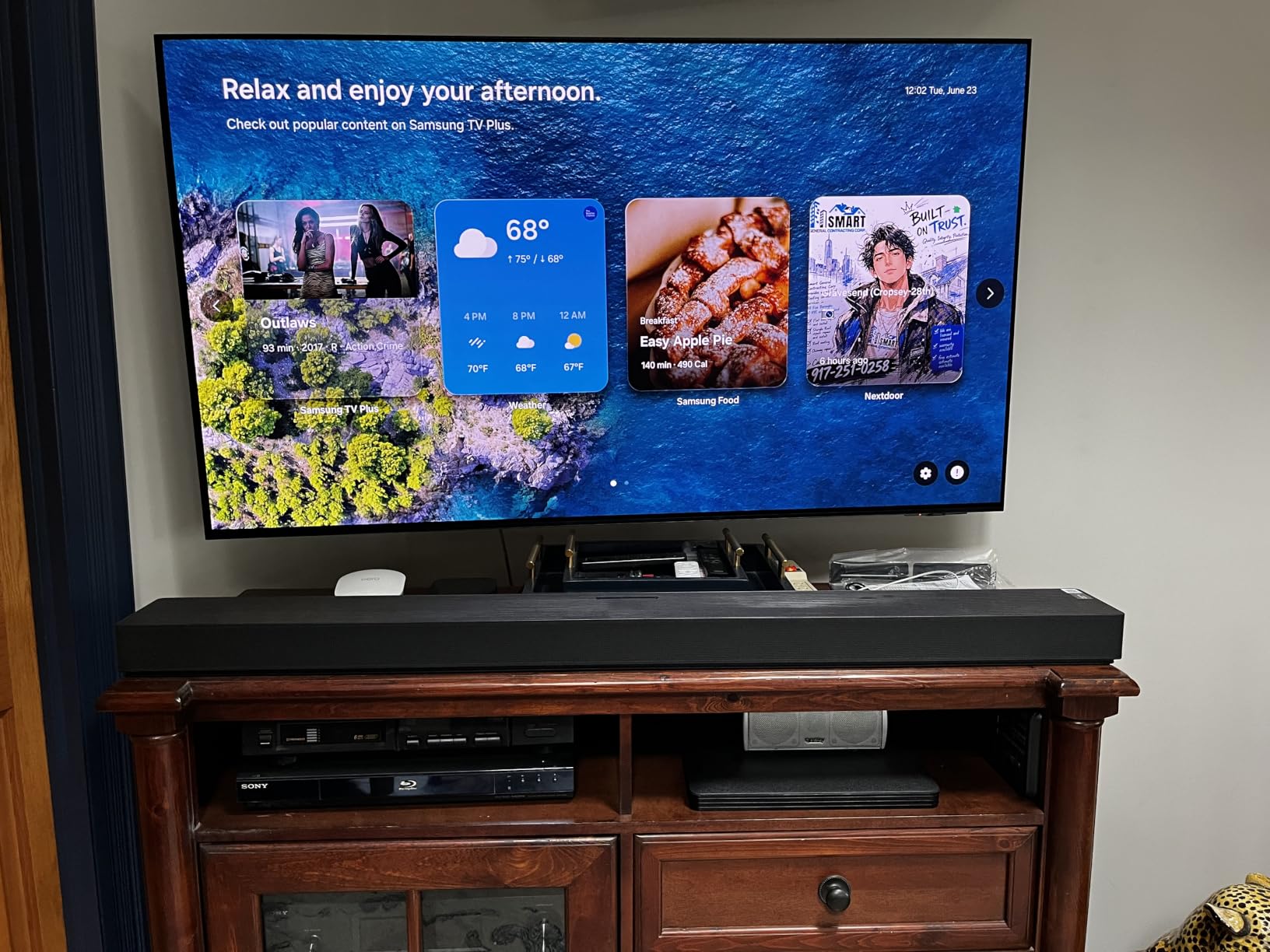Samsung Q-Series Soundbar HW-QS90H All-in-One Soundbar, Built-in Woofers | True 7.1.2 Ch All-In-One Sound, Wireless Dolby Atmos, Q-Symphony, Convertible Fit, SpaceFit Sound Pro, Alexa Built-in, 2026 customer photo 1