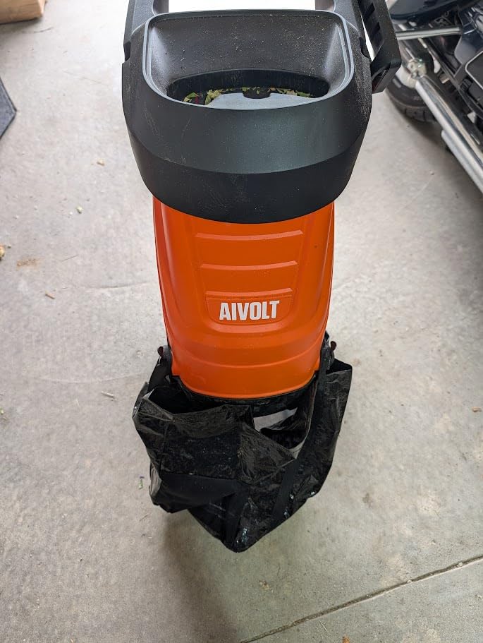 AIVOLT Electric Wood Chipper, 15-Amp Chipper Shredder | 1.8